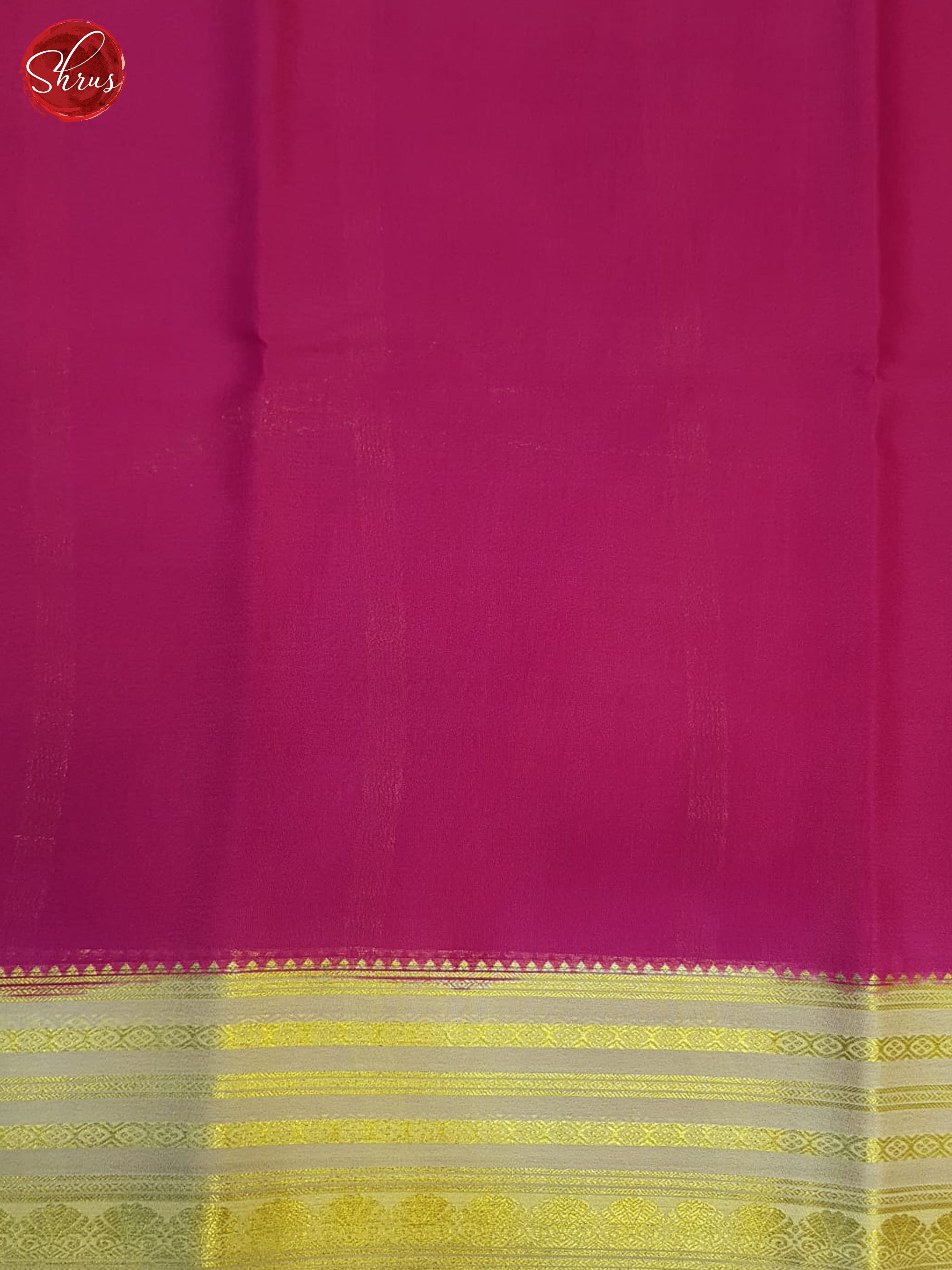 Cream And Pink- Mysore Silk Saree - Shop on ShrusEternity.com