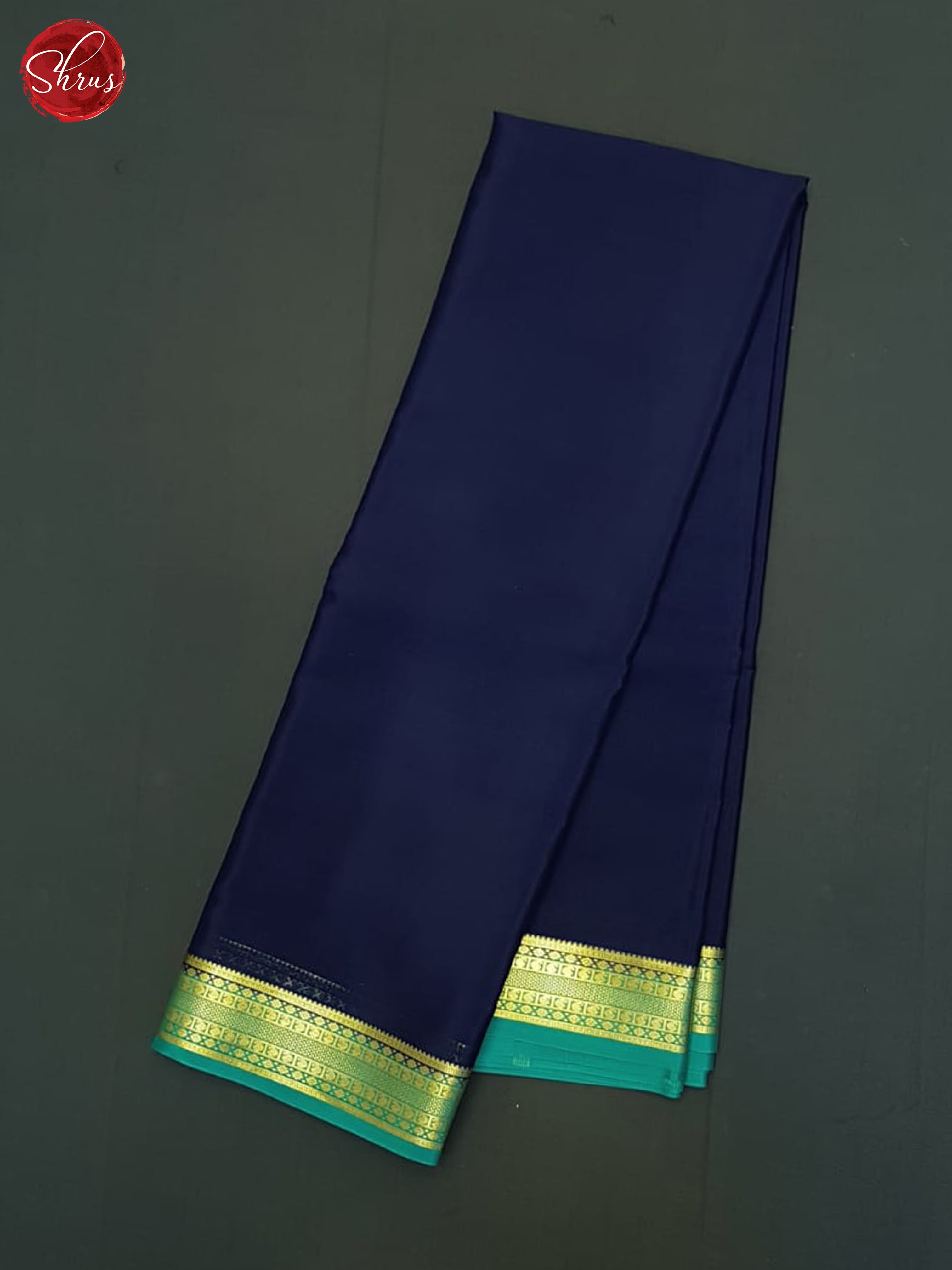 Blue And Green- Mysore Silk Saree - Shop on ShrusEternity.com