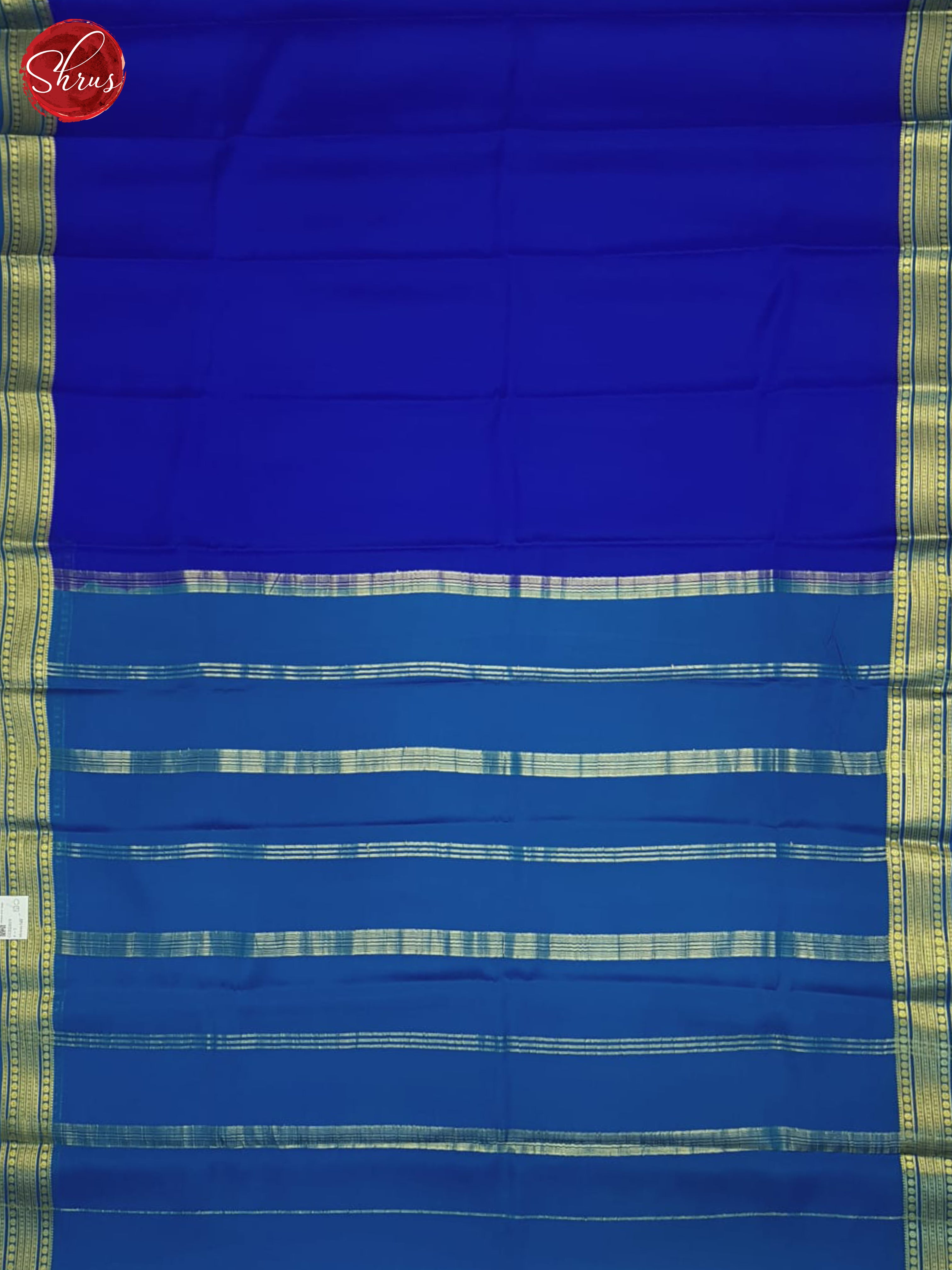 Blue(Single Tone)- Mysore Silk Saree - Shop on ShrusEternity.com