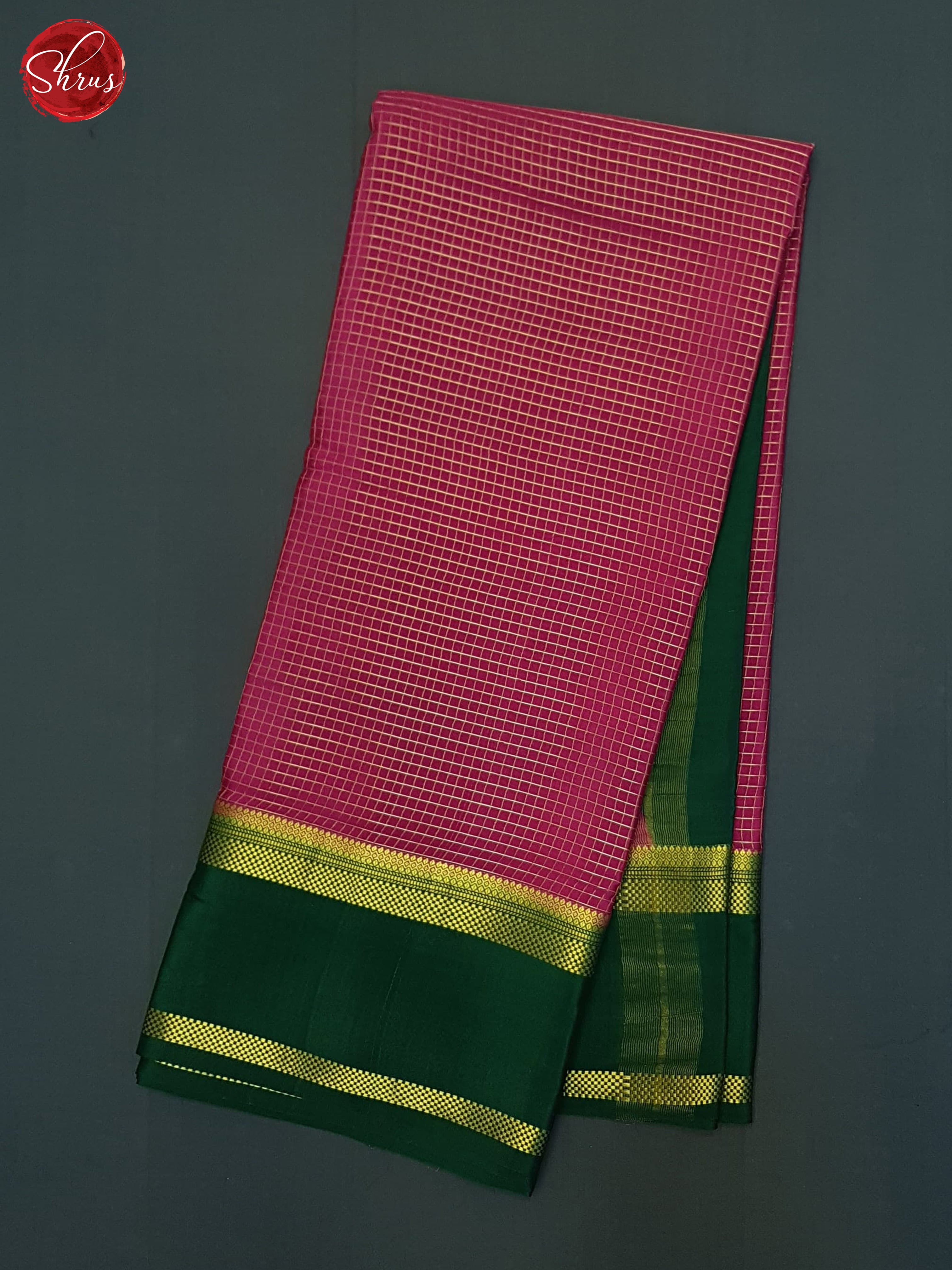 Pink And Green- Mysore Silk Saree