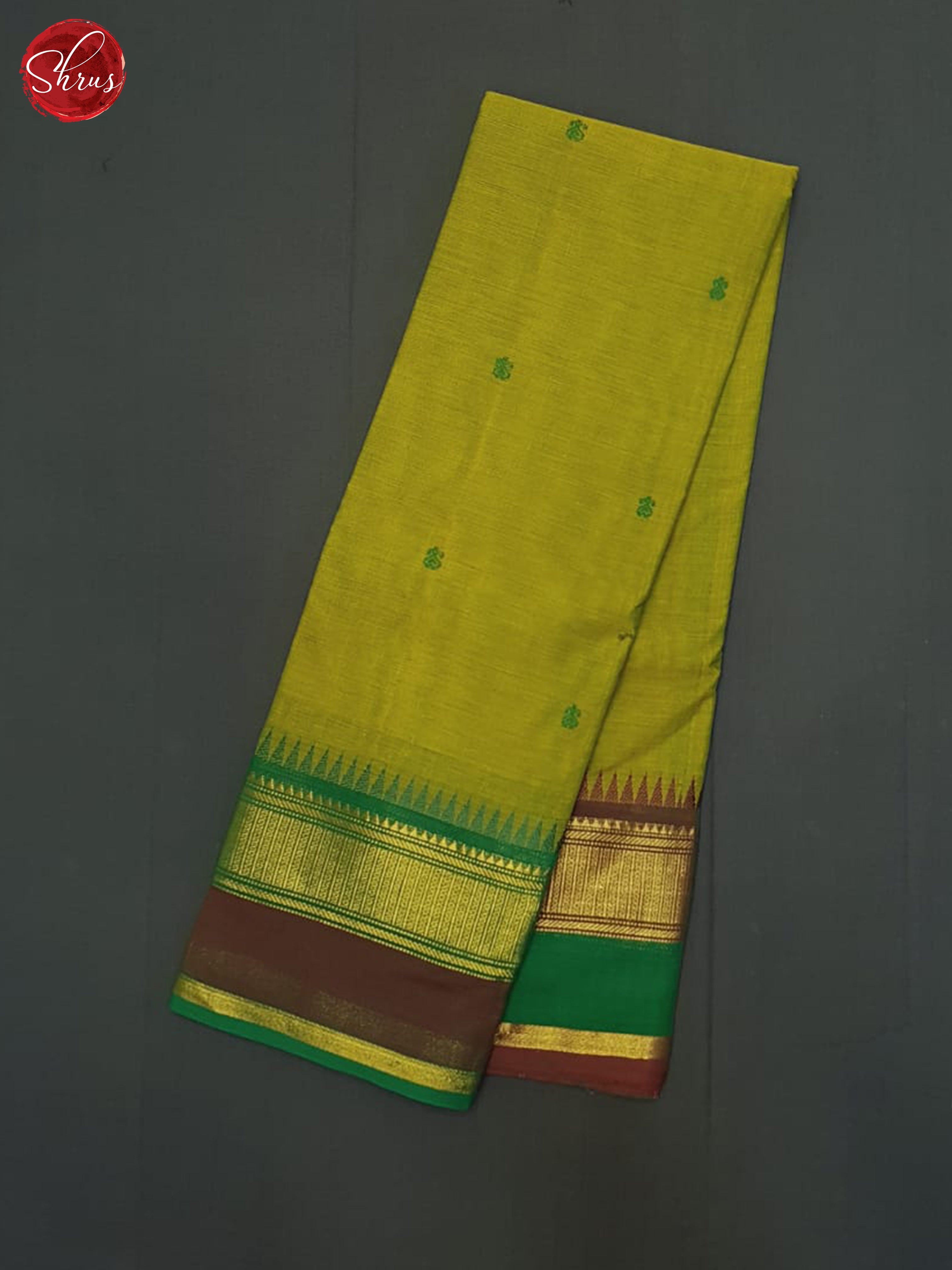 Green & Maroon- Chettinad Cotton Saree - Shop on ShrusEternity.com