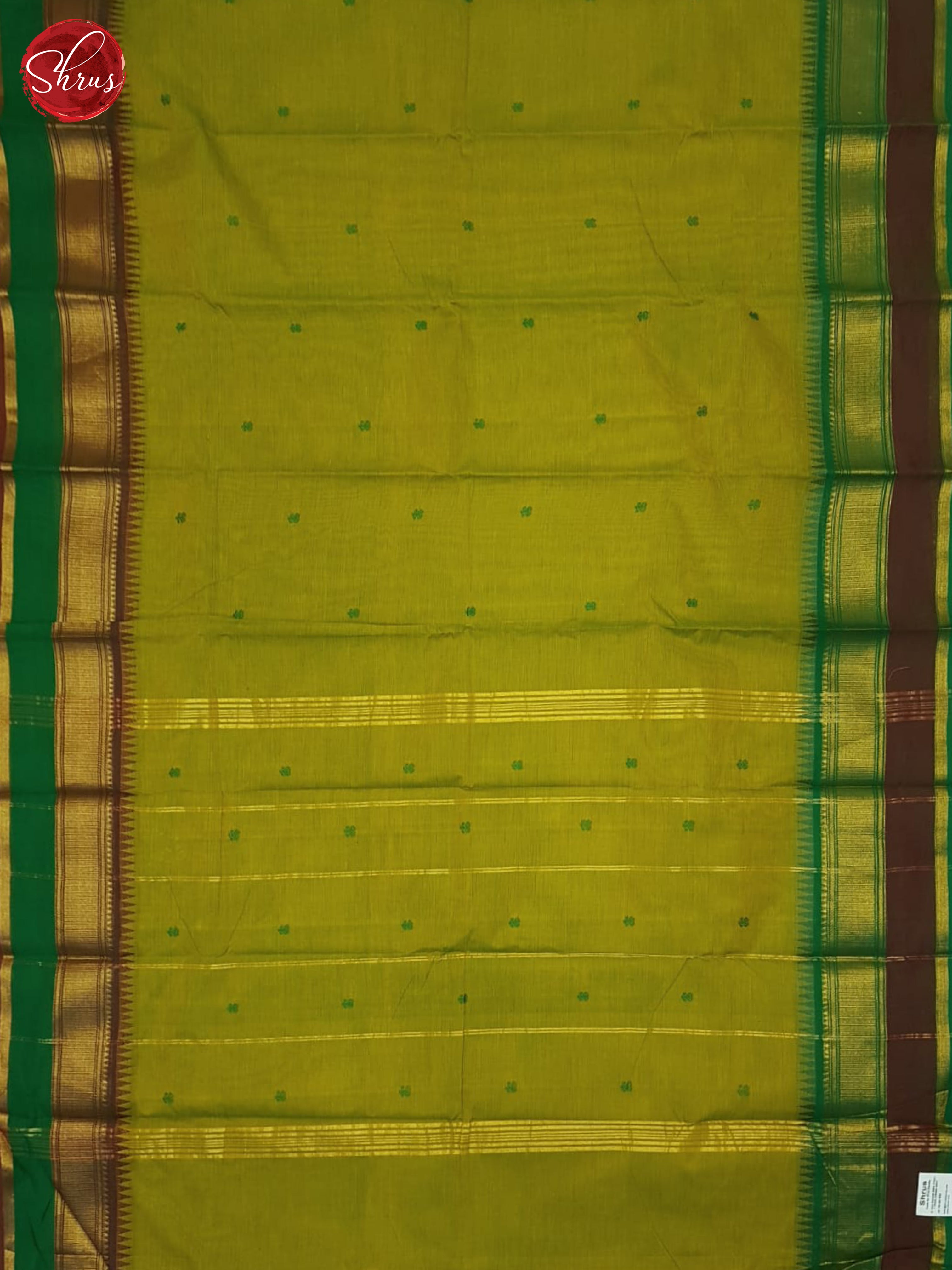 Green & Maroon- Chettinad Cotton Saree - Shop on ShrusEternity.com