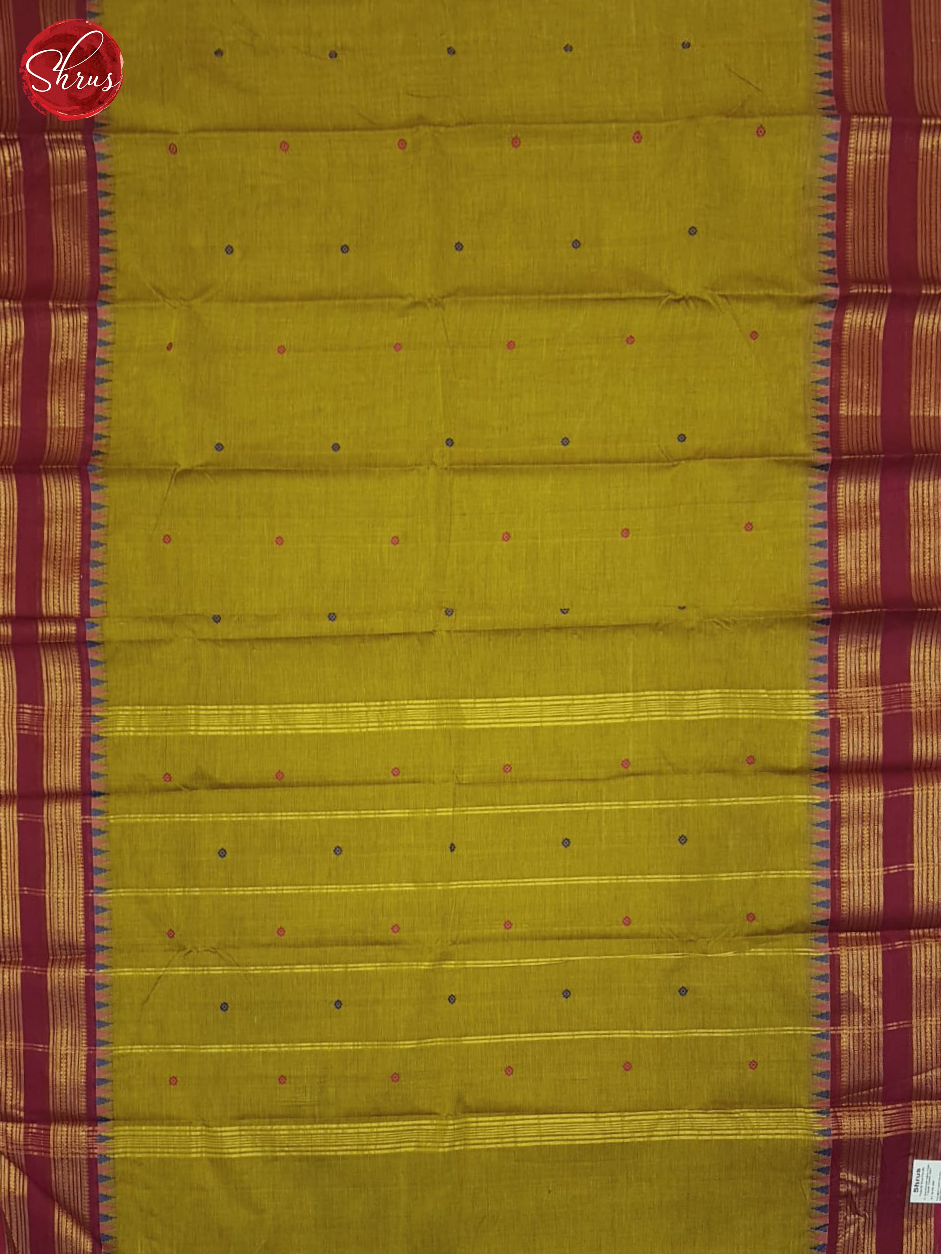 Mustard & Pink - Chettinad Cotton Saree - Shop on ShrusEternity.com