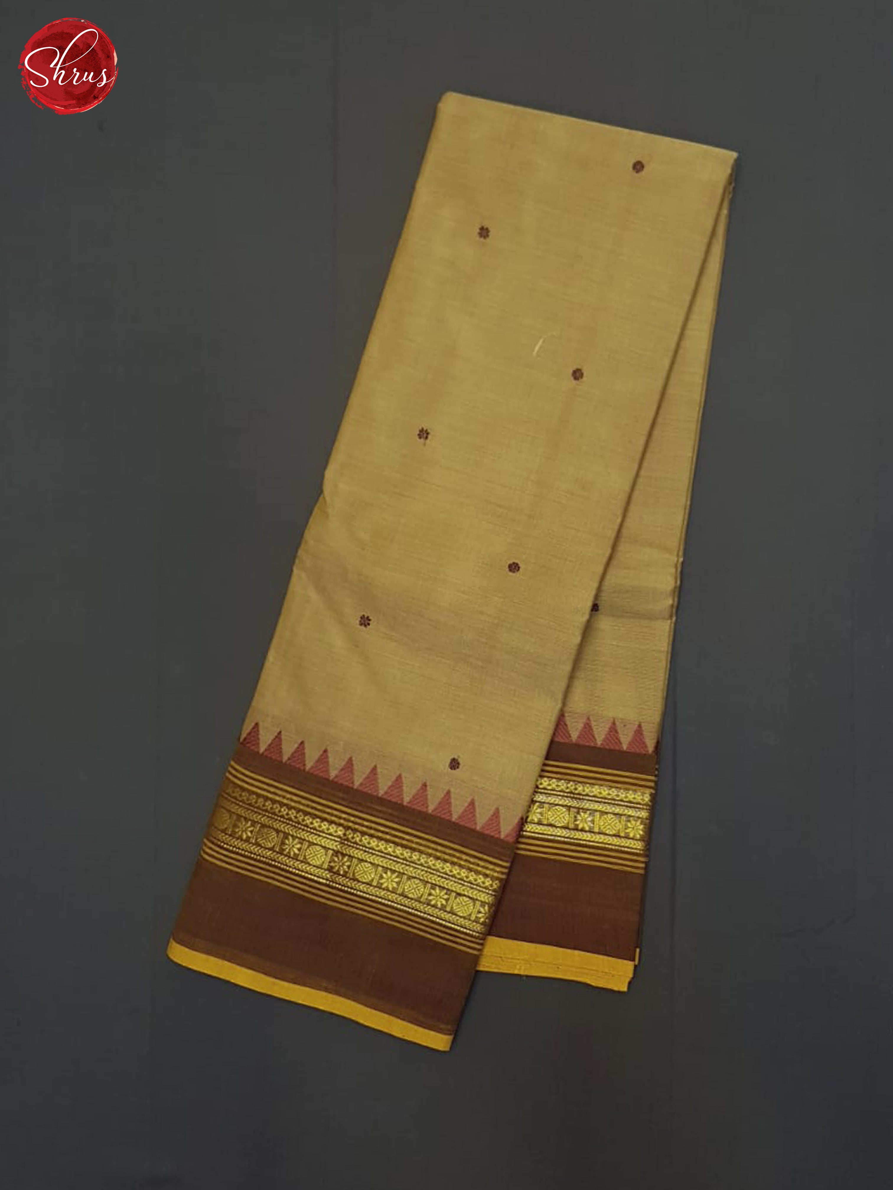 Brown & Dark Brown - Chettinad Cotton Saree - Shop on ShrusEternity.com