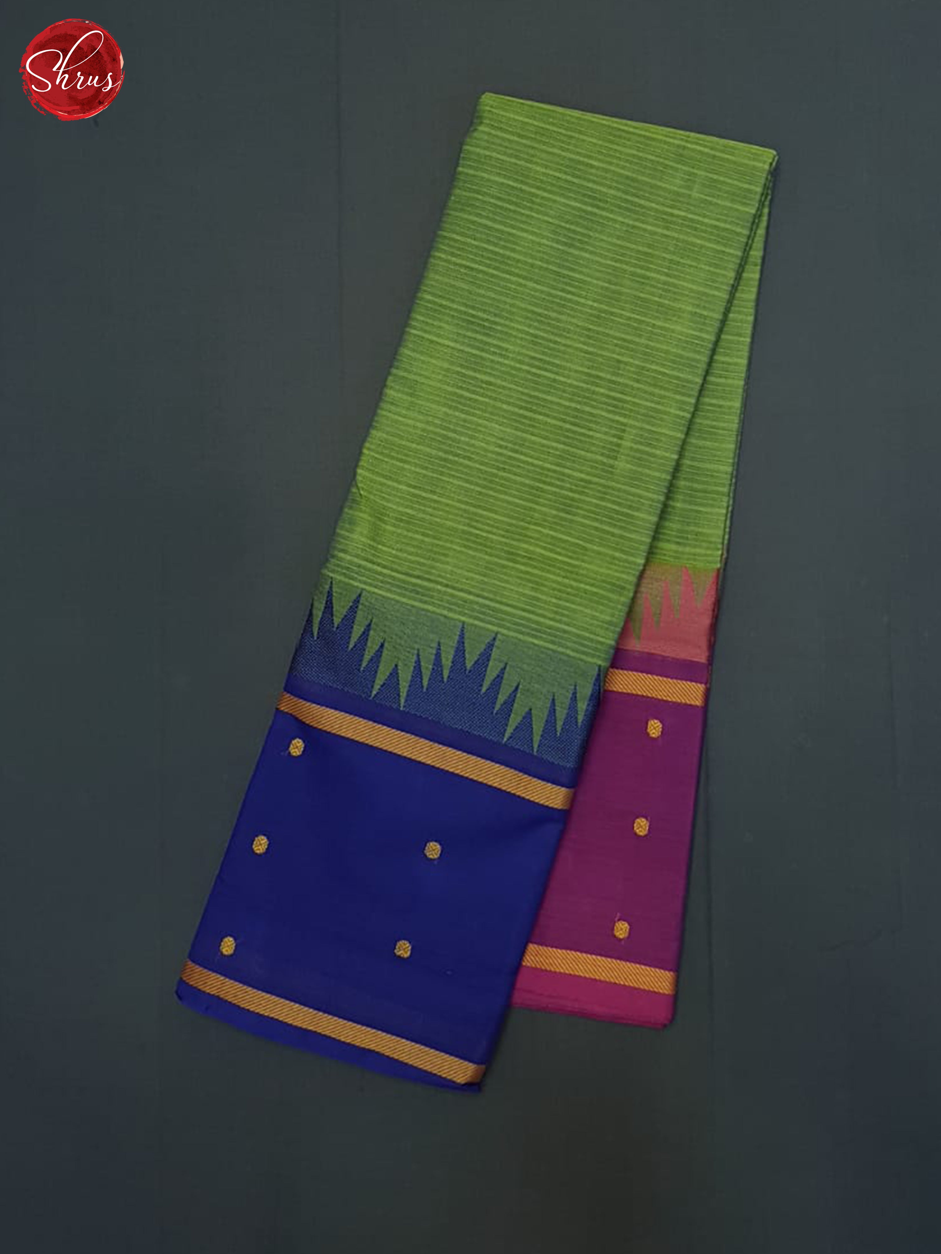 Green & Blue - Chettinad Cotton Saree - Shop on ShrusEternity.com