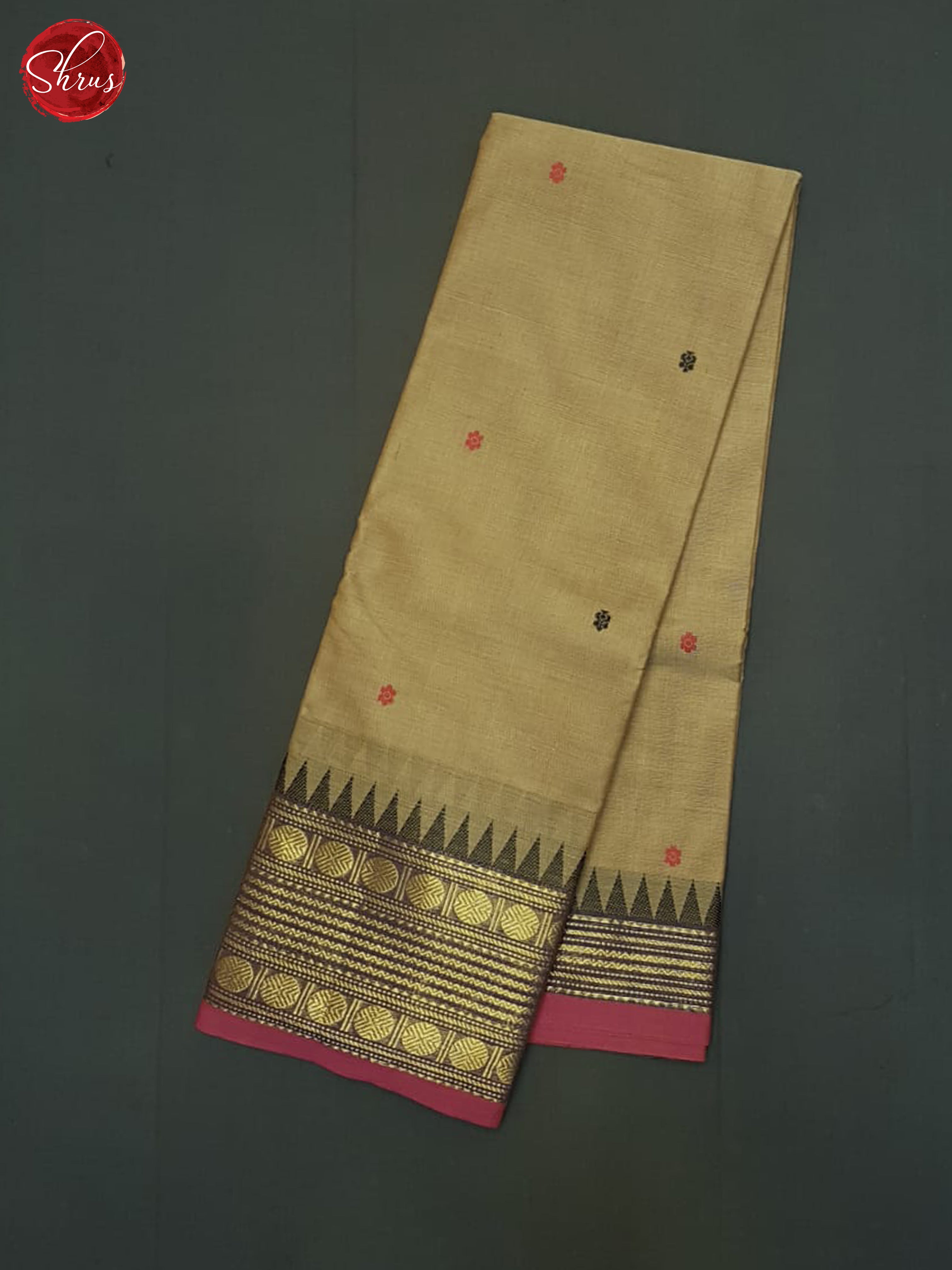 Brown & Black - Chettinad Cotton Saree - Shop on ShrusEternity.com