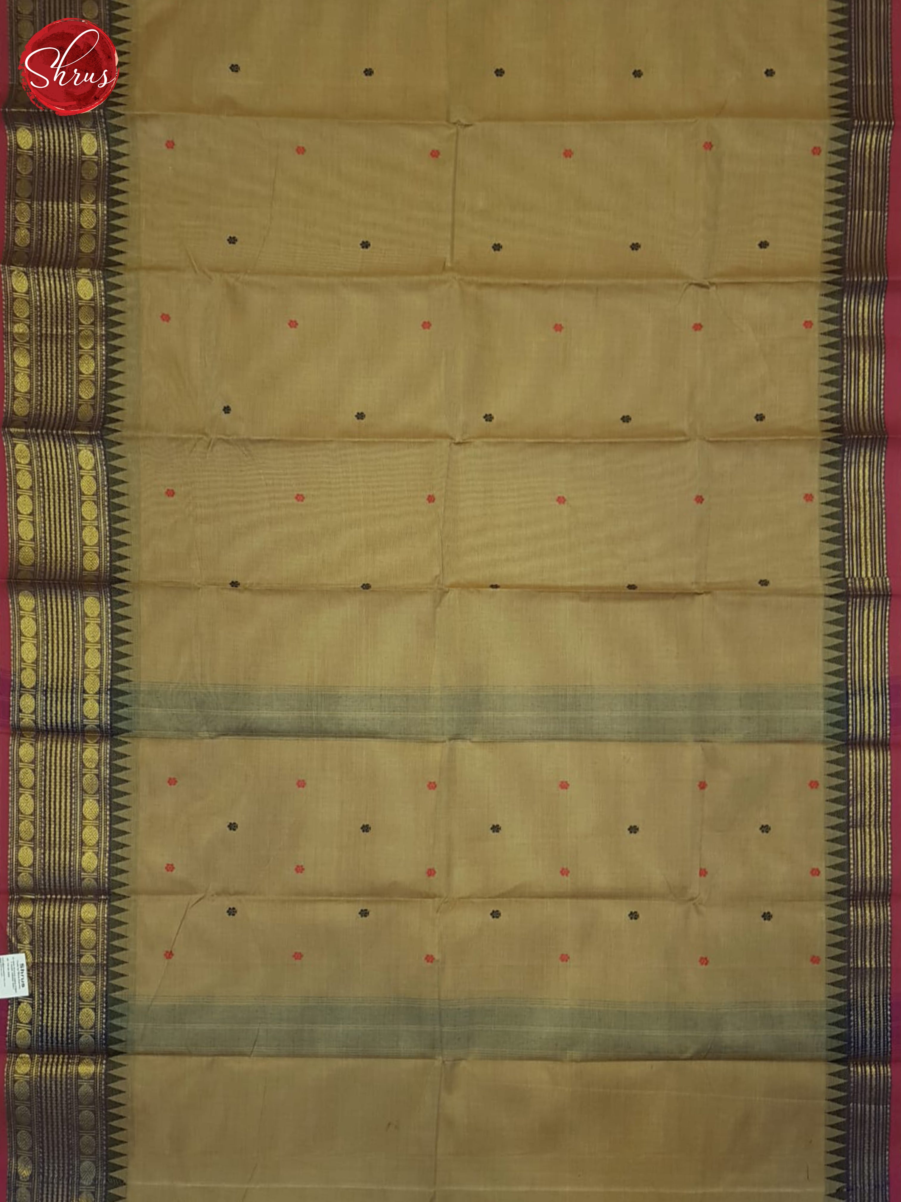 Brown & Black - Chettinad Cotton Saree - Shop on ShrusEternity.com