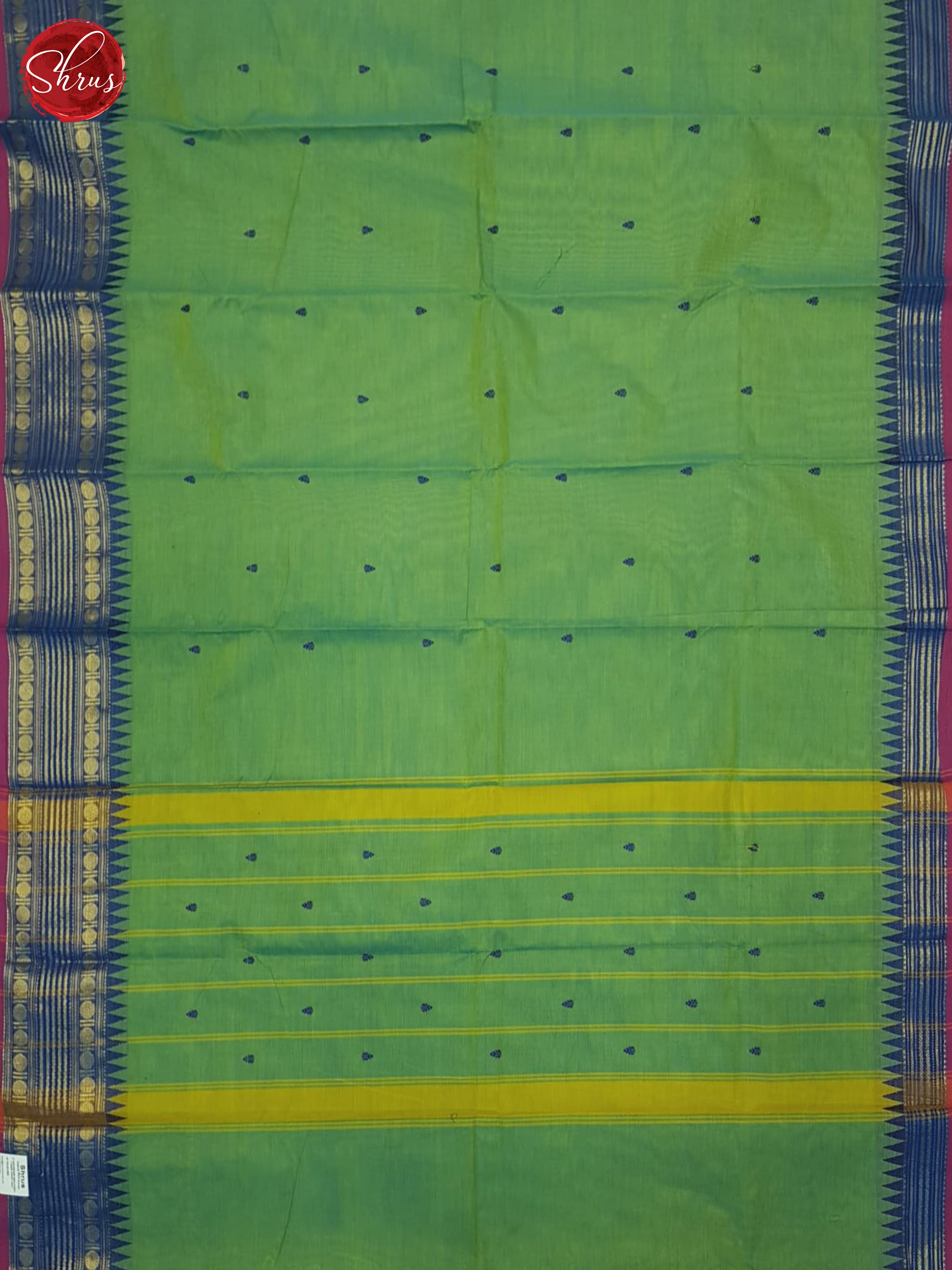 Green & Blue - Chettinad Cotton Saree - Shop on ShrusEternity.com