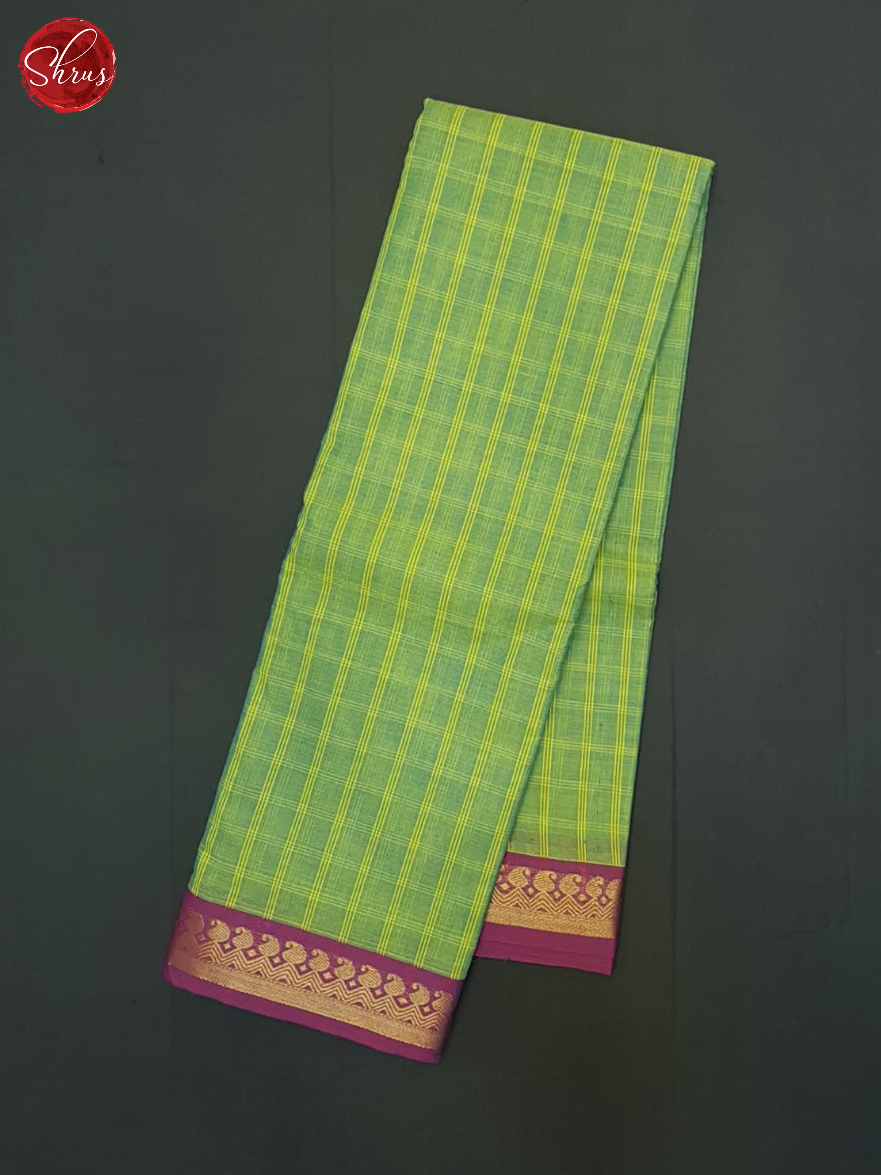 Green & Purple - Chettinad Cotton Saree - Shop on ShrusEternity.com