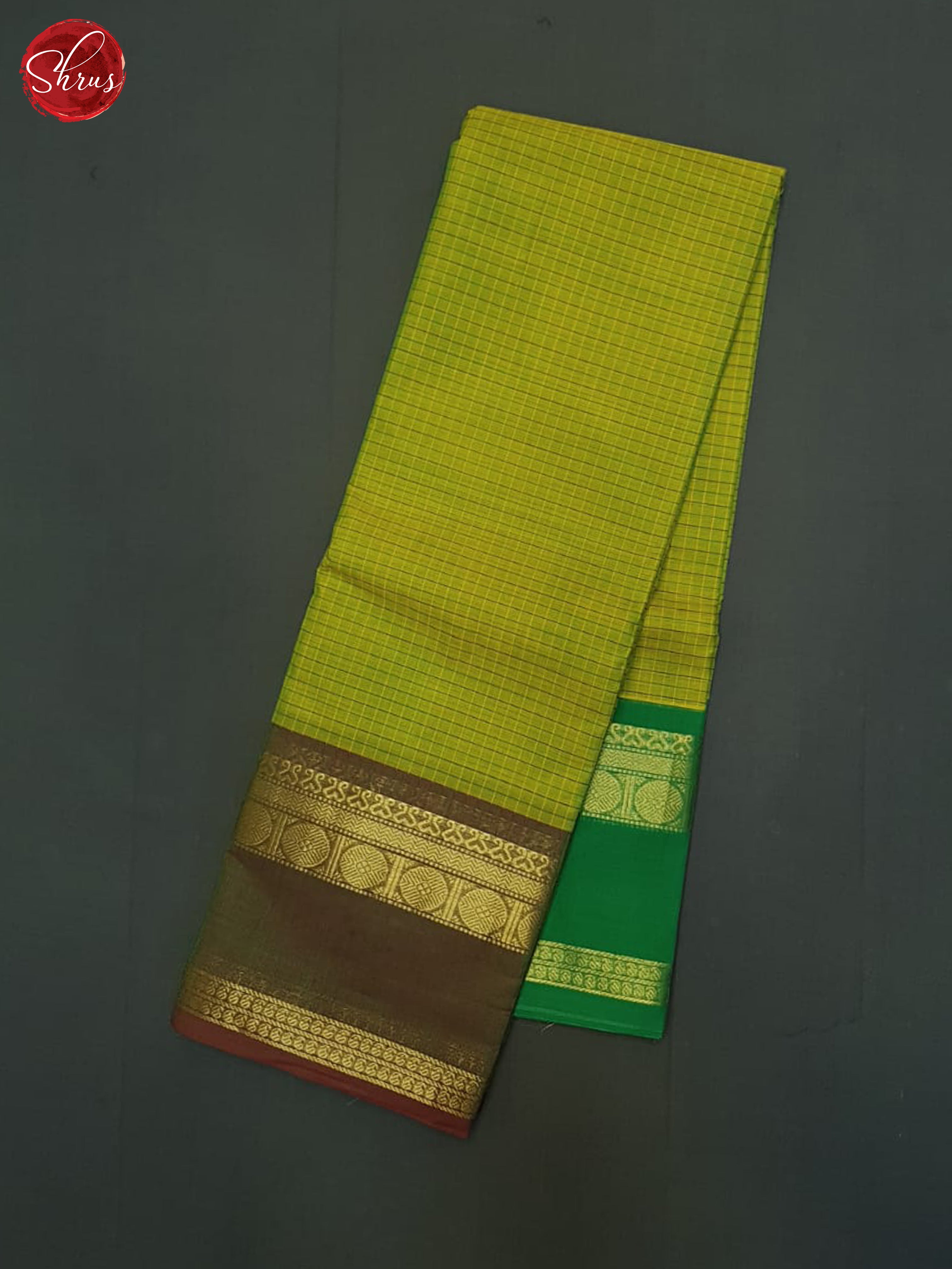 Green & Brown - Chettinad Cotton Saree - Shop on ShrusEternity.com