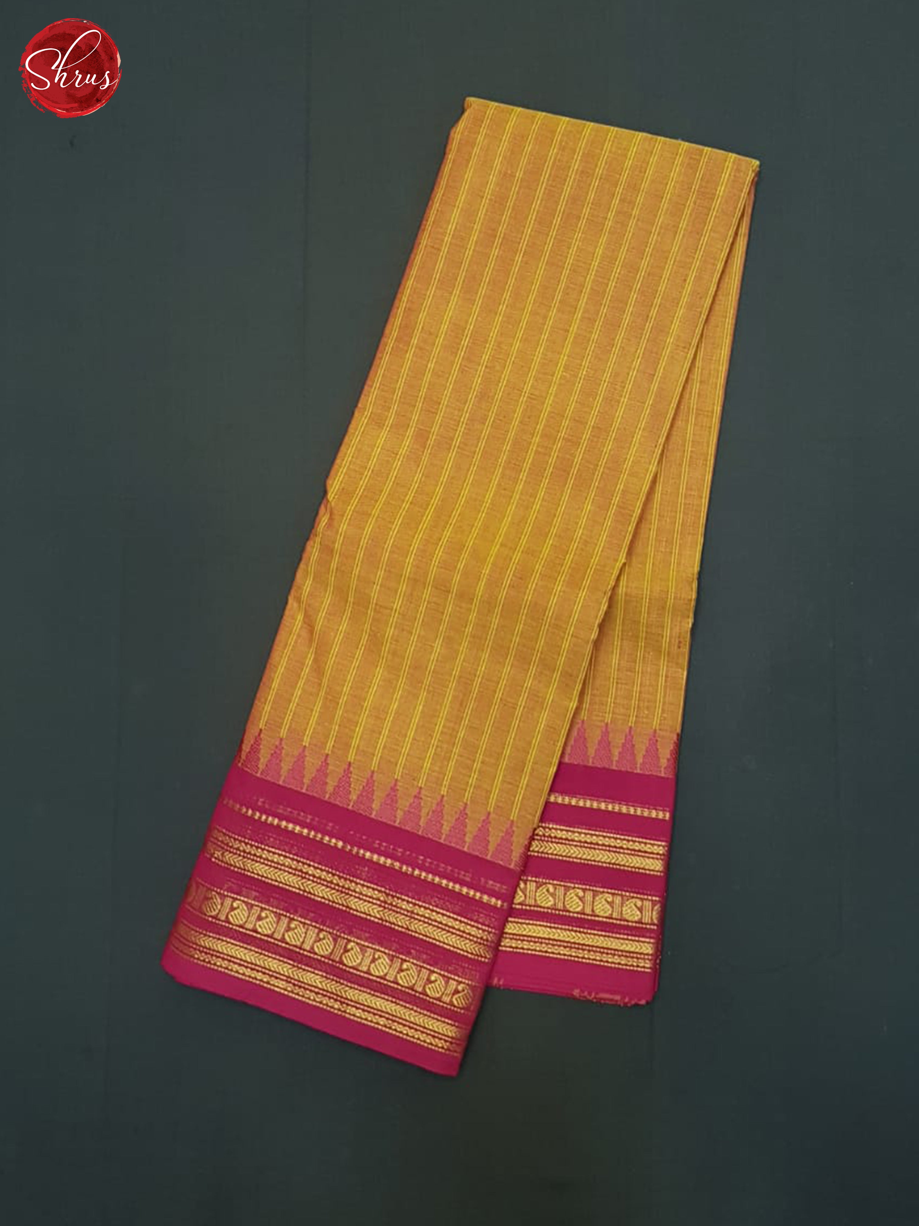 Orange & Pink - Chettinad Cotton Saree - Shop on ShrusEternity.com