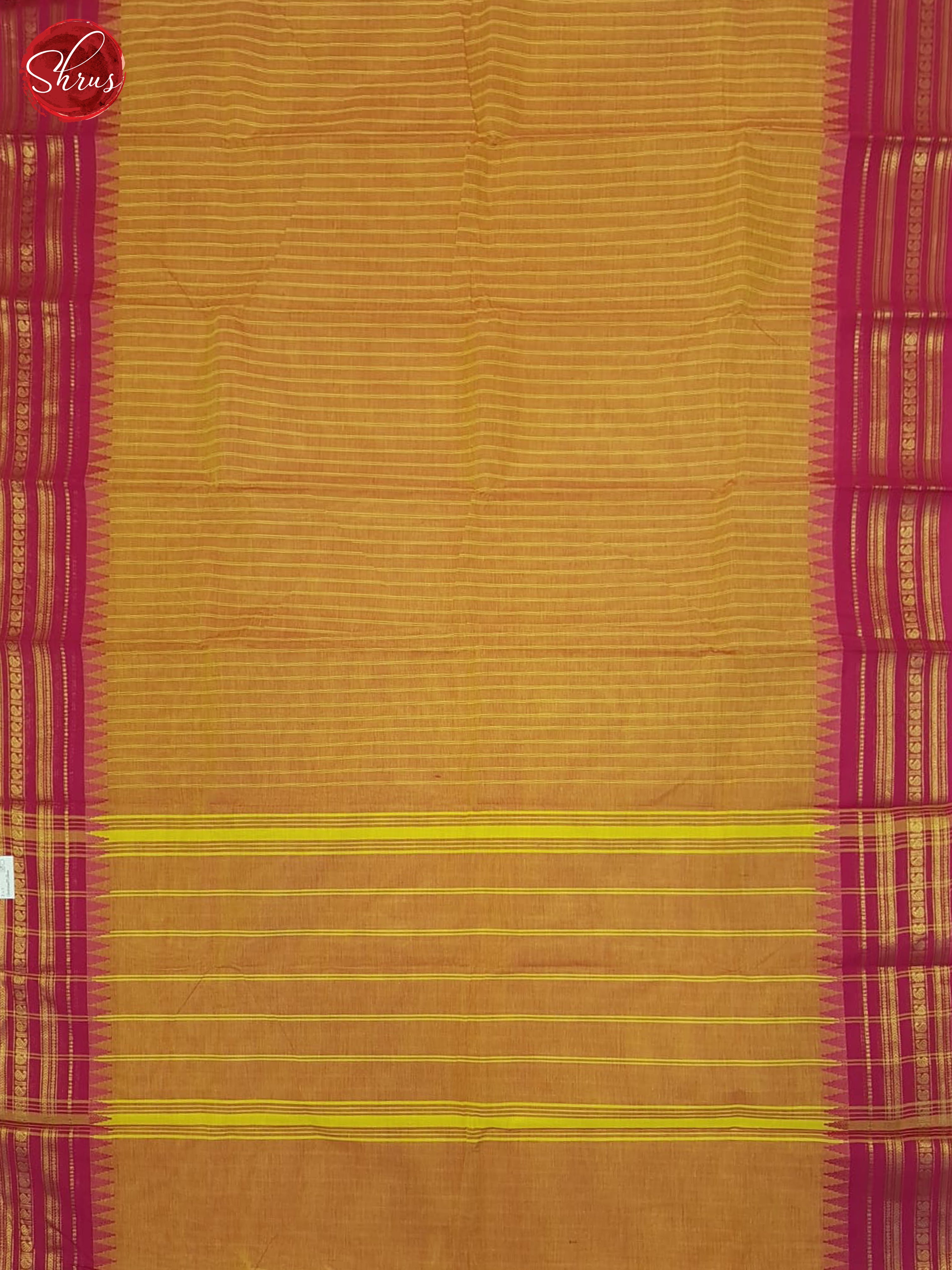 Orange & Pink - Chettinad Cotton Saree - Shop on ShrusEternity.com