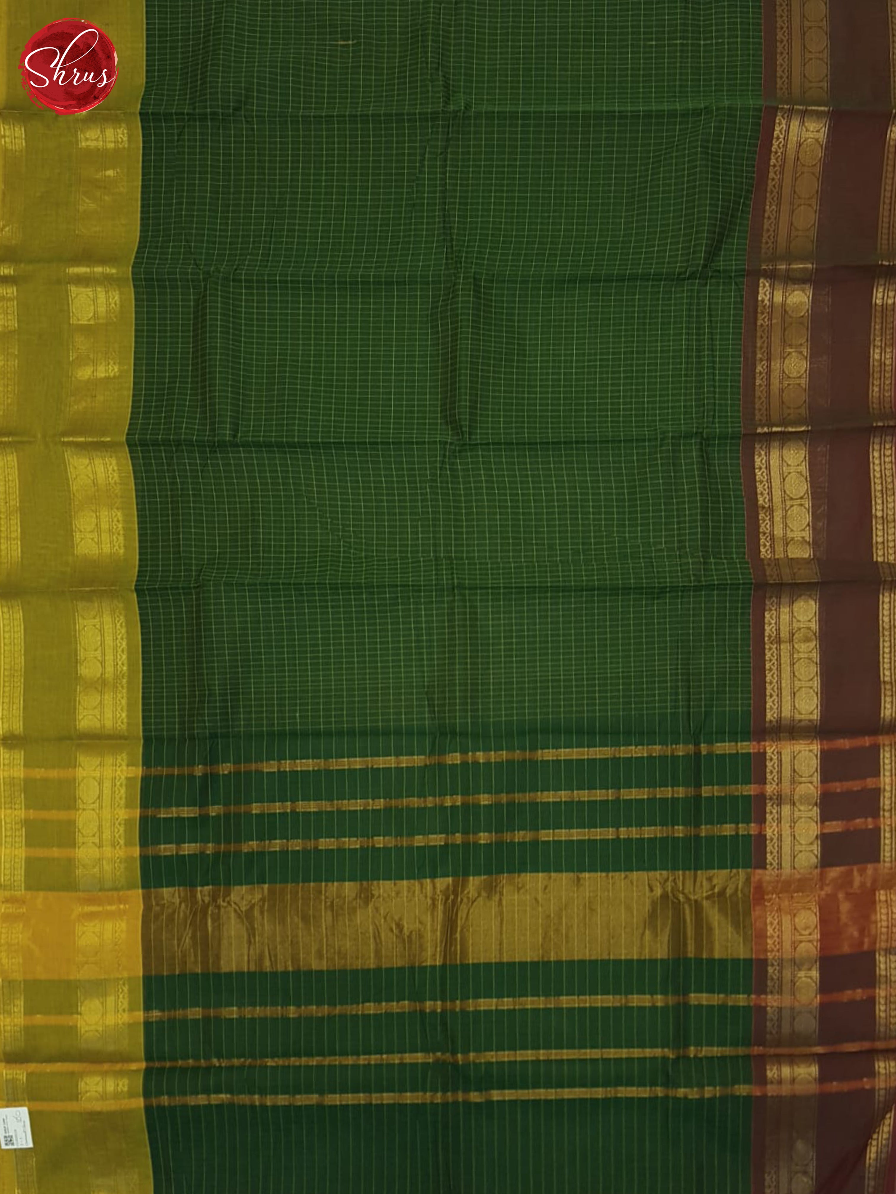 Green & Brown- Chettinad Cotton Saree - Shop on ShrusEternity.com