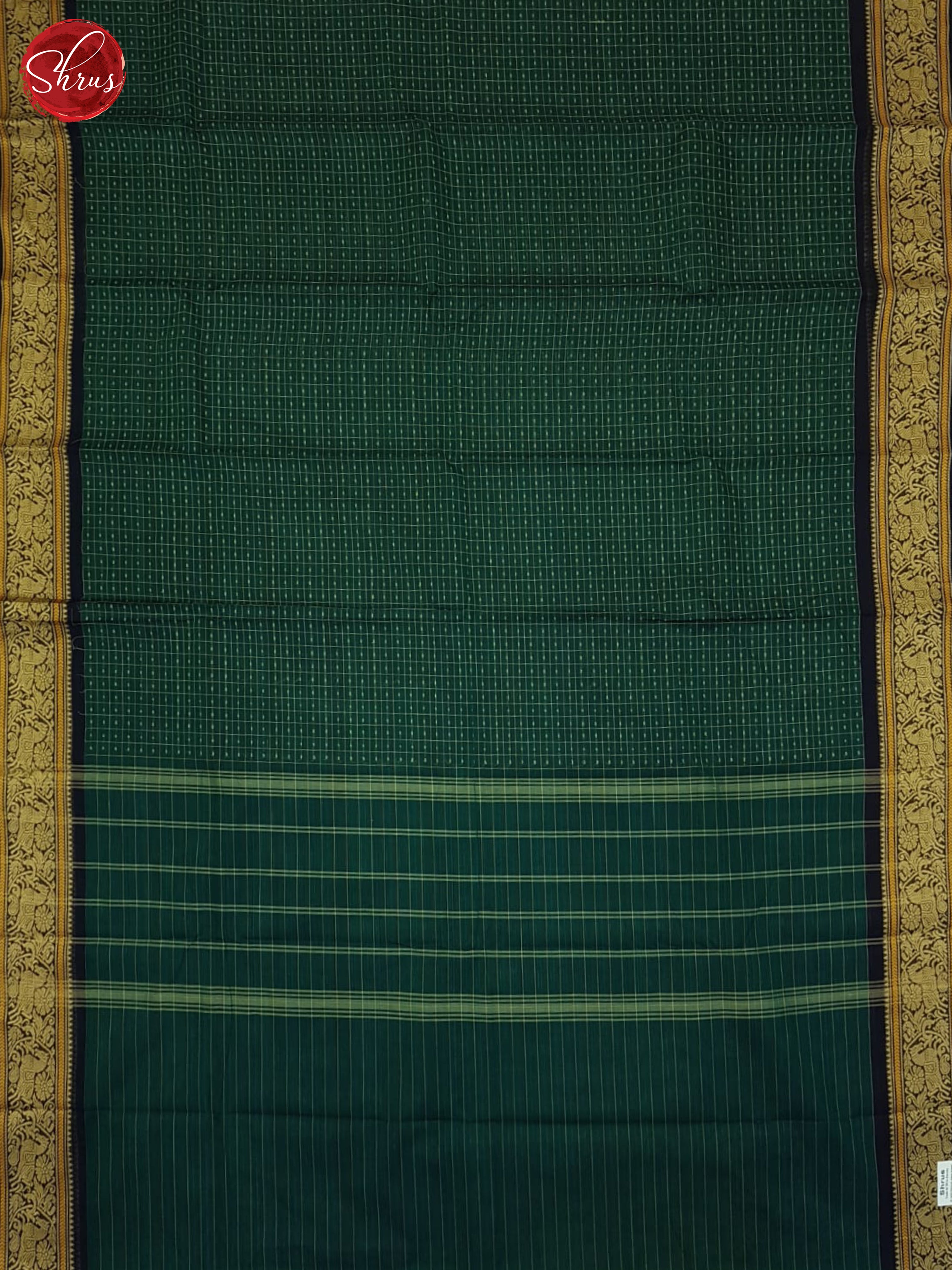 Green & Blue - Chettinad Cotton Saree - Shop on ShrusEternity.com