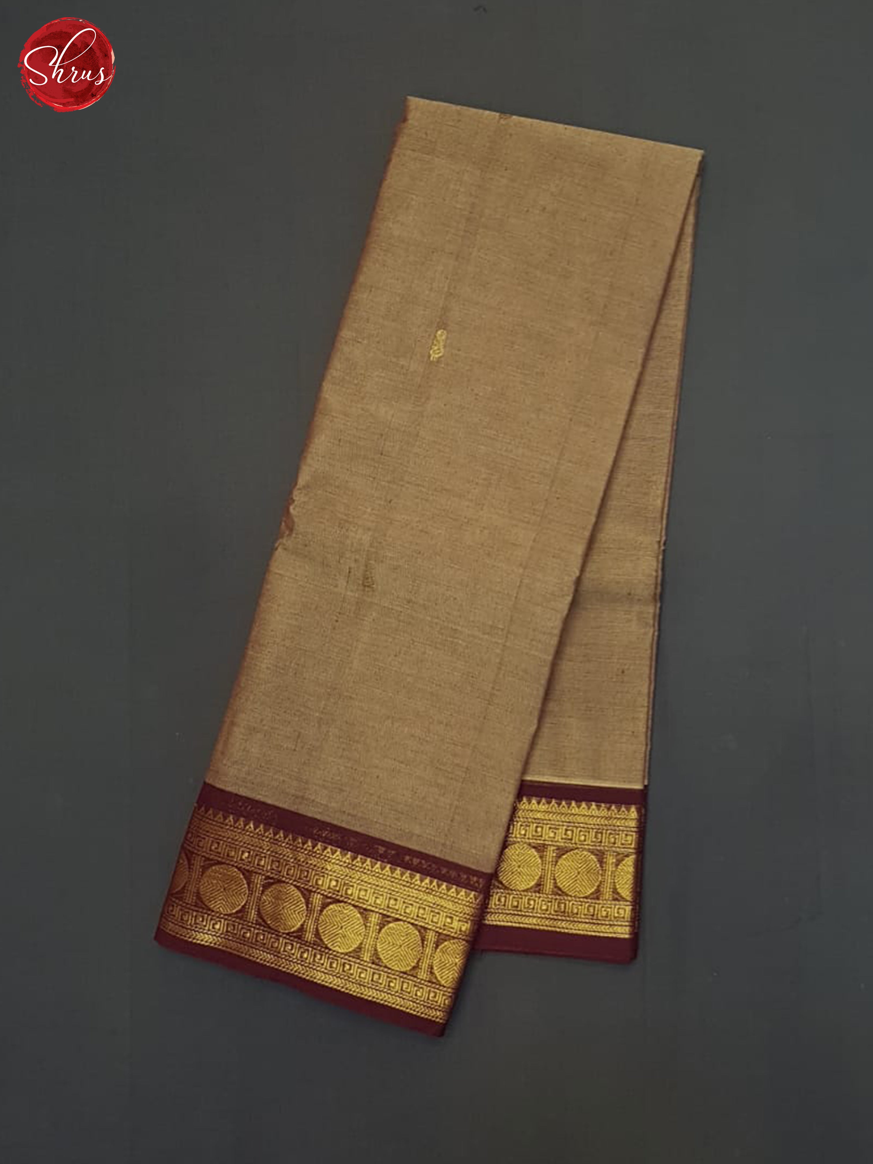 Brown & Dark brown - Kanchi Cotton Saree - Shop on ShrusEternity.com