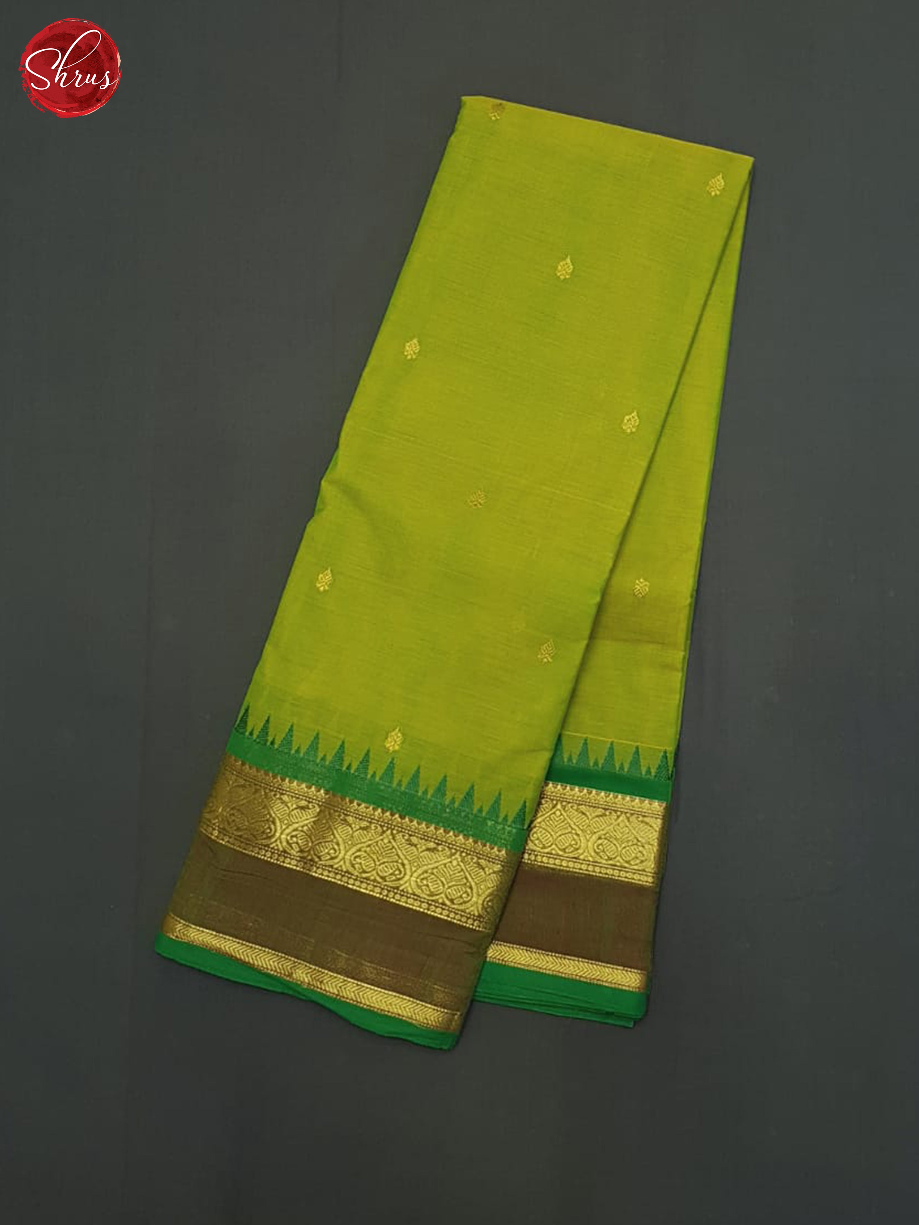 Green & Brown - Kanchi Cotton Saree - Shop on ShrusEternity.com