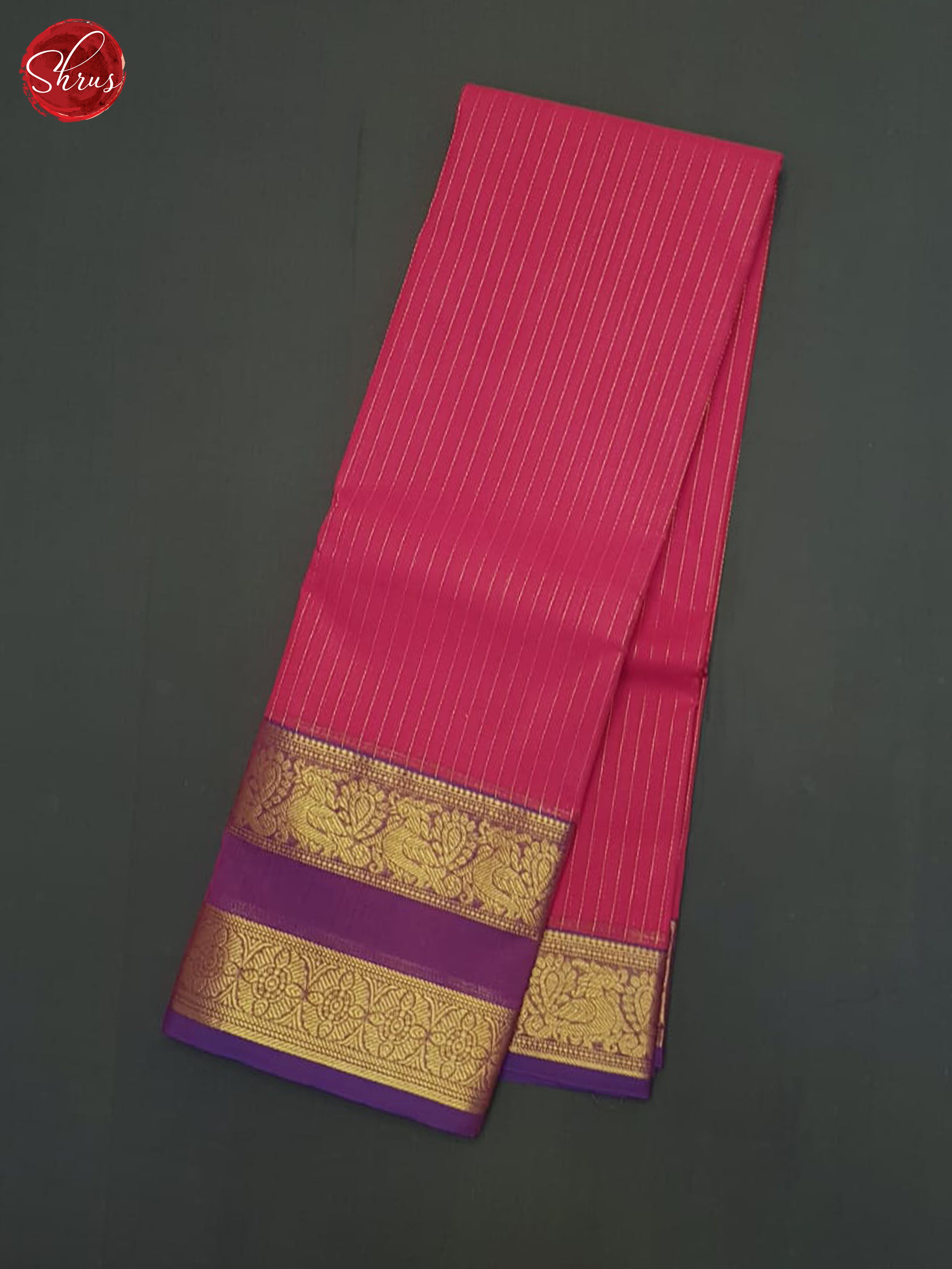 Pink & Purple - Kanchi Cotton Saree - Shop on ShrusEternity.com