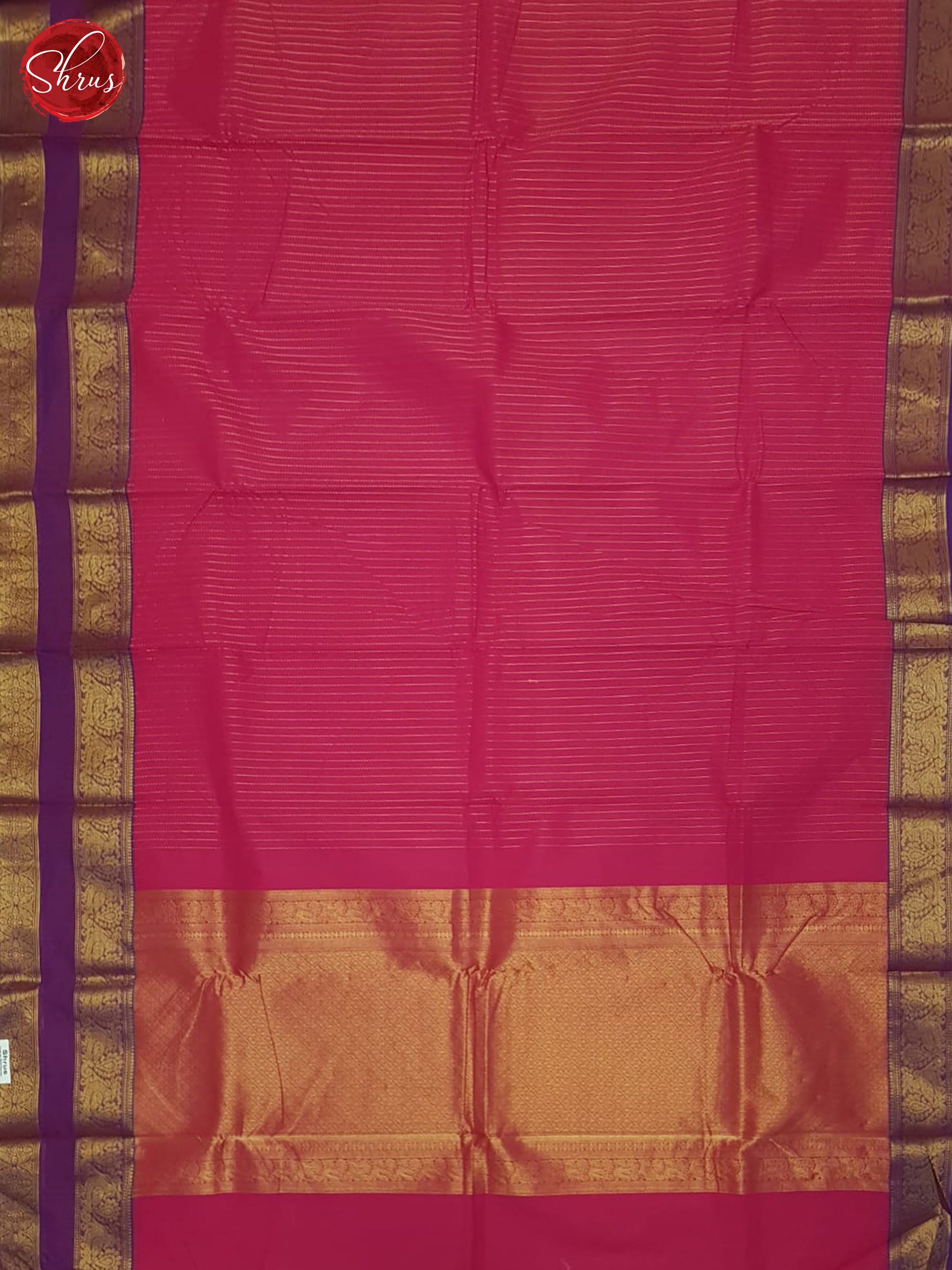 Pink & Purple - Kanchi Cotton Saree - Shop on ShrusEternity.com