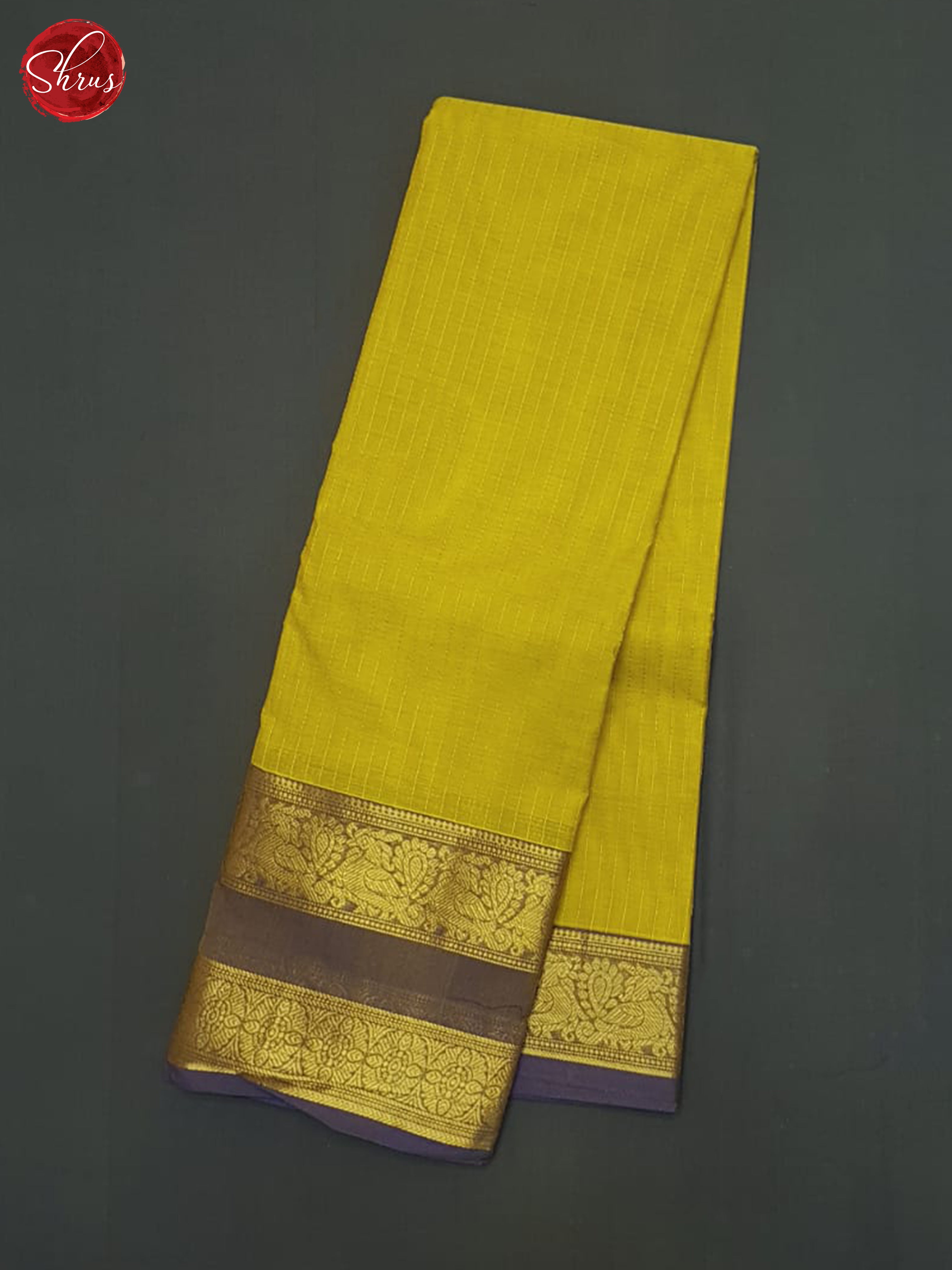 Mustard & Purple- Kanchi Cotton Saree - Shop on ShrusEternity.com