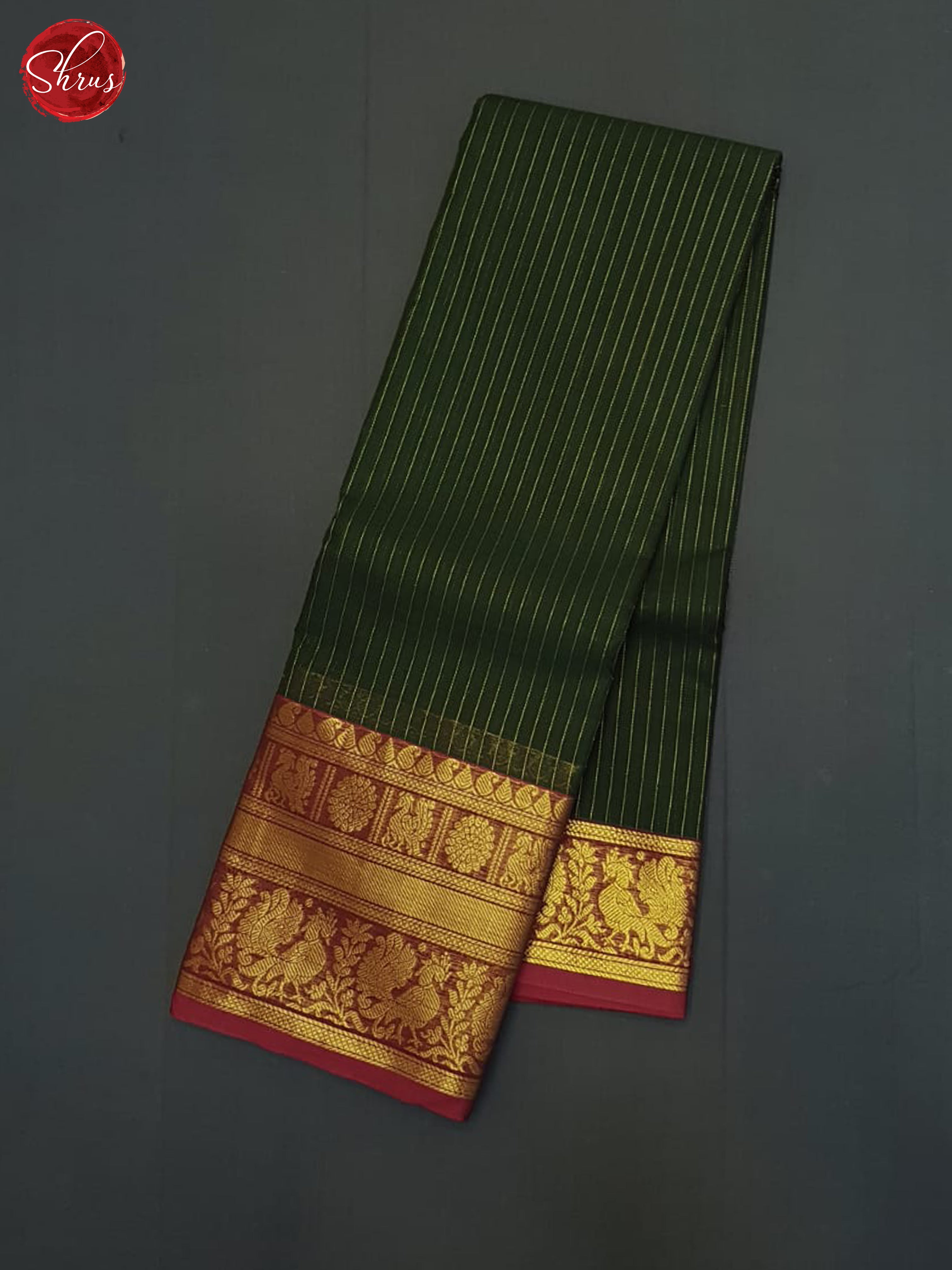 Green & Red - Chettinad Cotton Saree - Shop on ShrusEternity.com