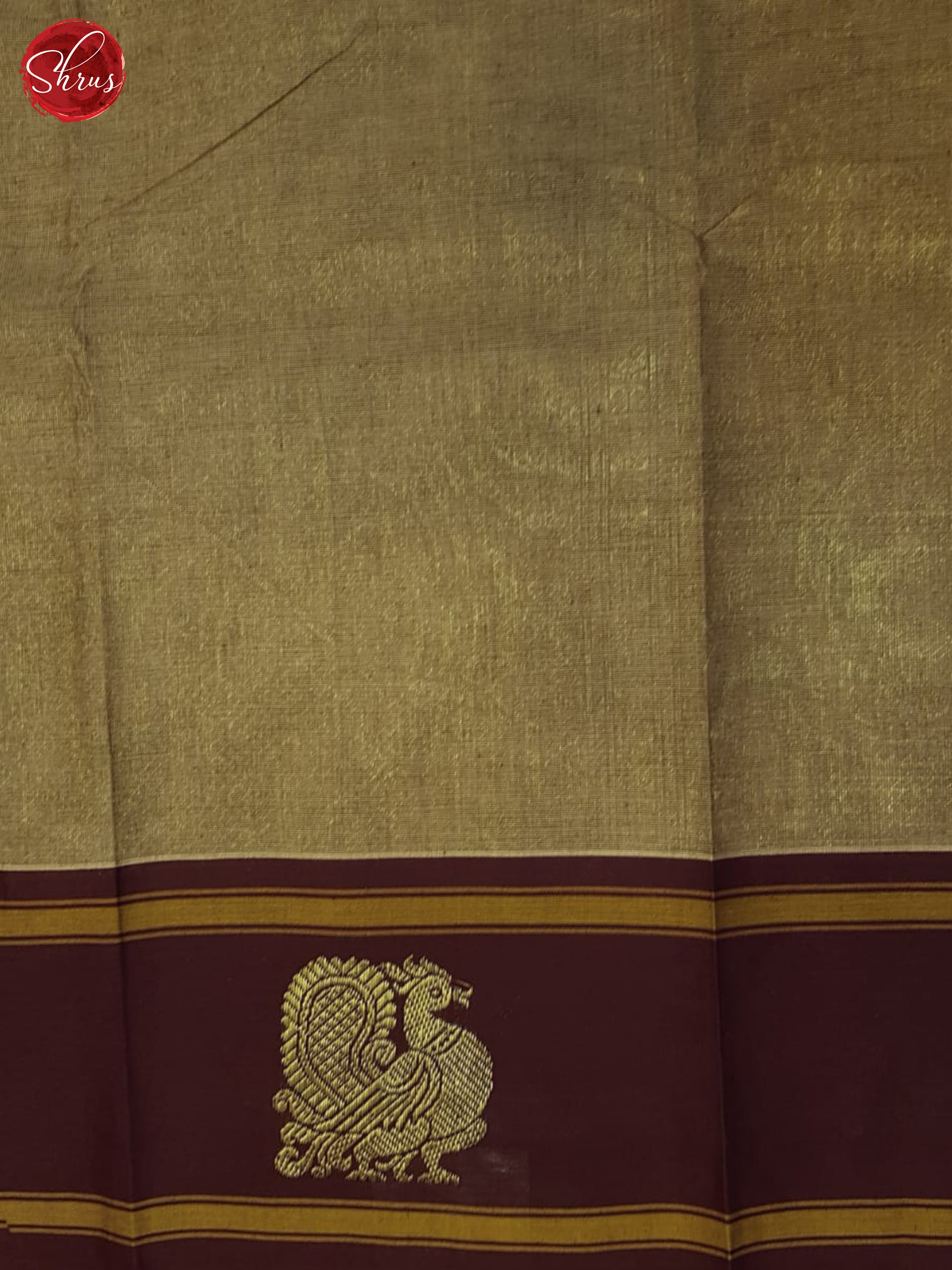 Light Brown & Brown - Kanchi Cotton Saree - Shop on ShrusEternity.com