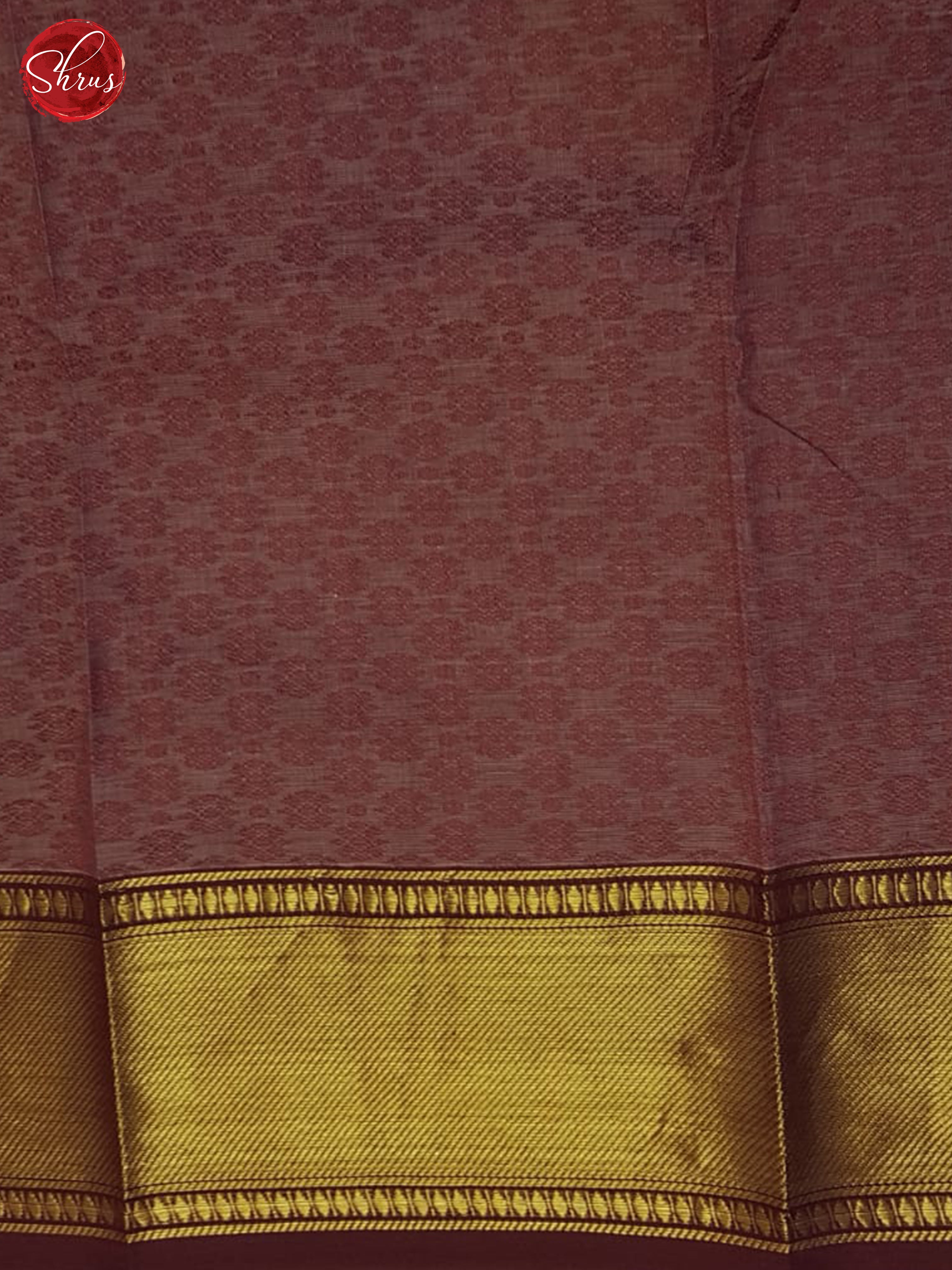 Dusty Wine  & Maroon - Chettinad Cotton Saree - Shop on ShrusEternity.com