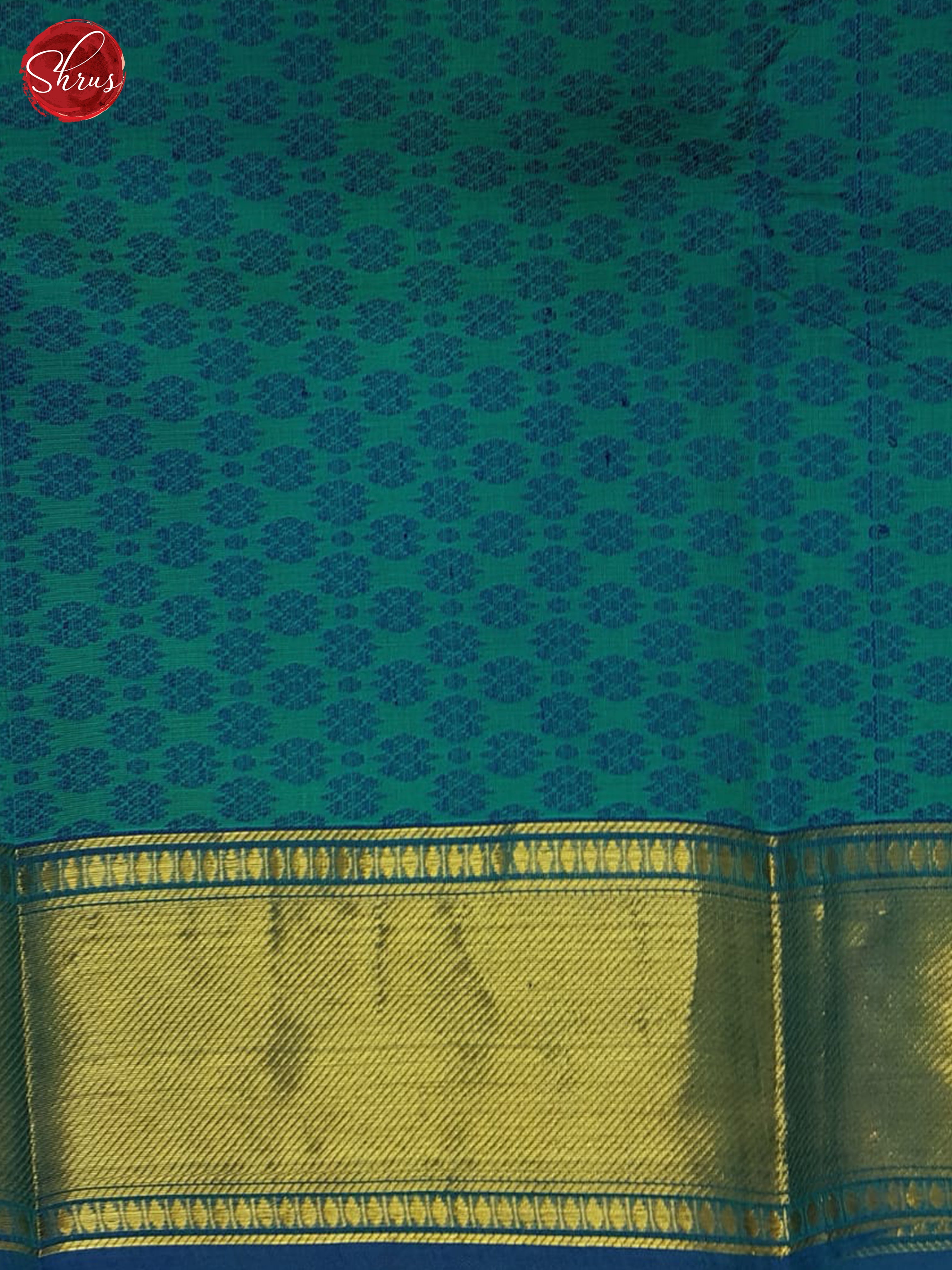 Green & Blue - Kanchi Cotton Saree - Shop on ShrusEternity.com