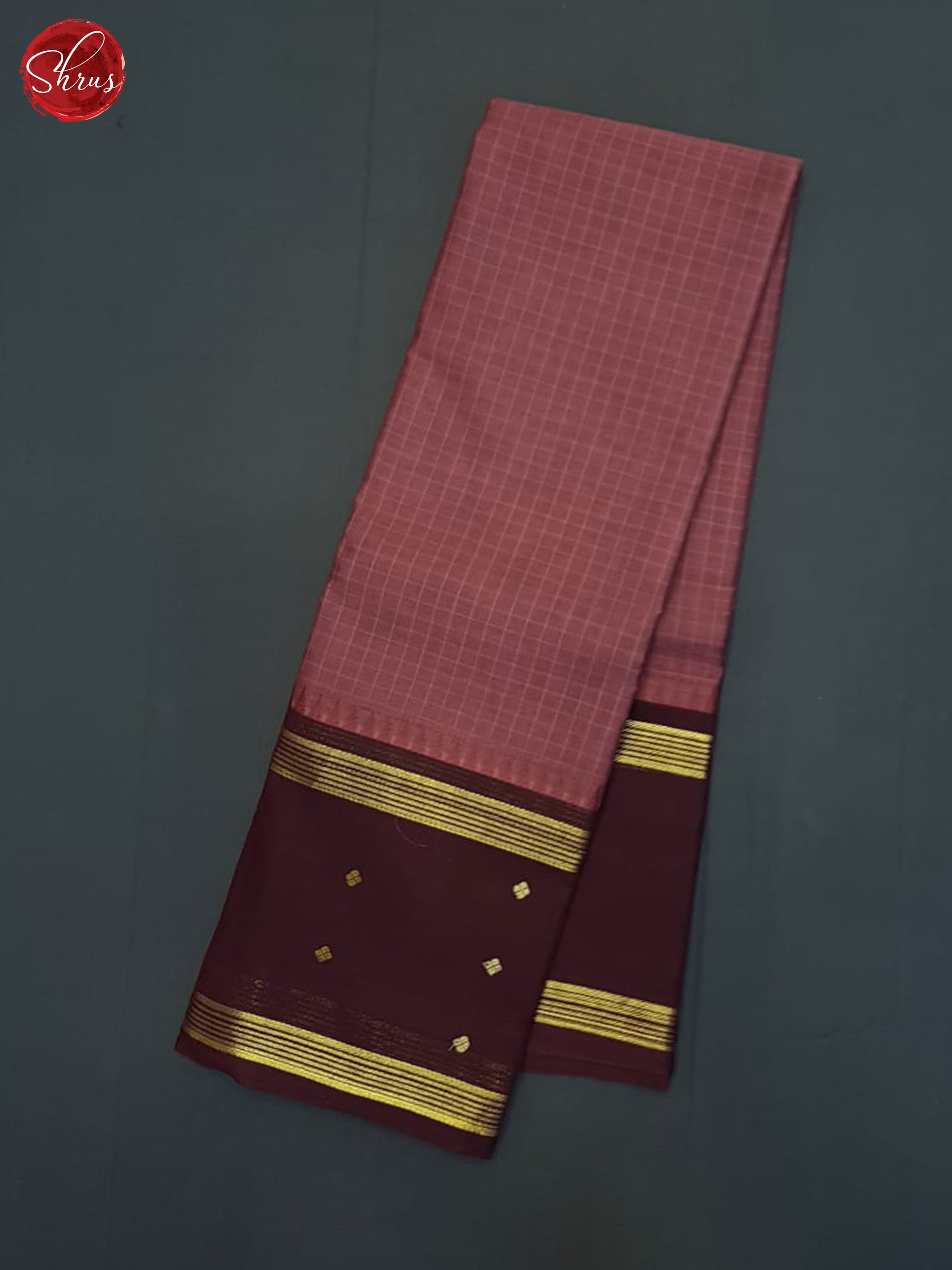 PInk & Brown - Chettinad Cotton Saree - Shop on ShrusEternity.com