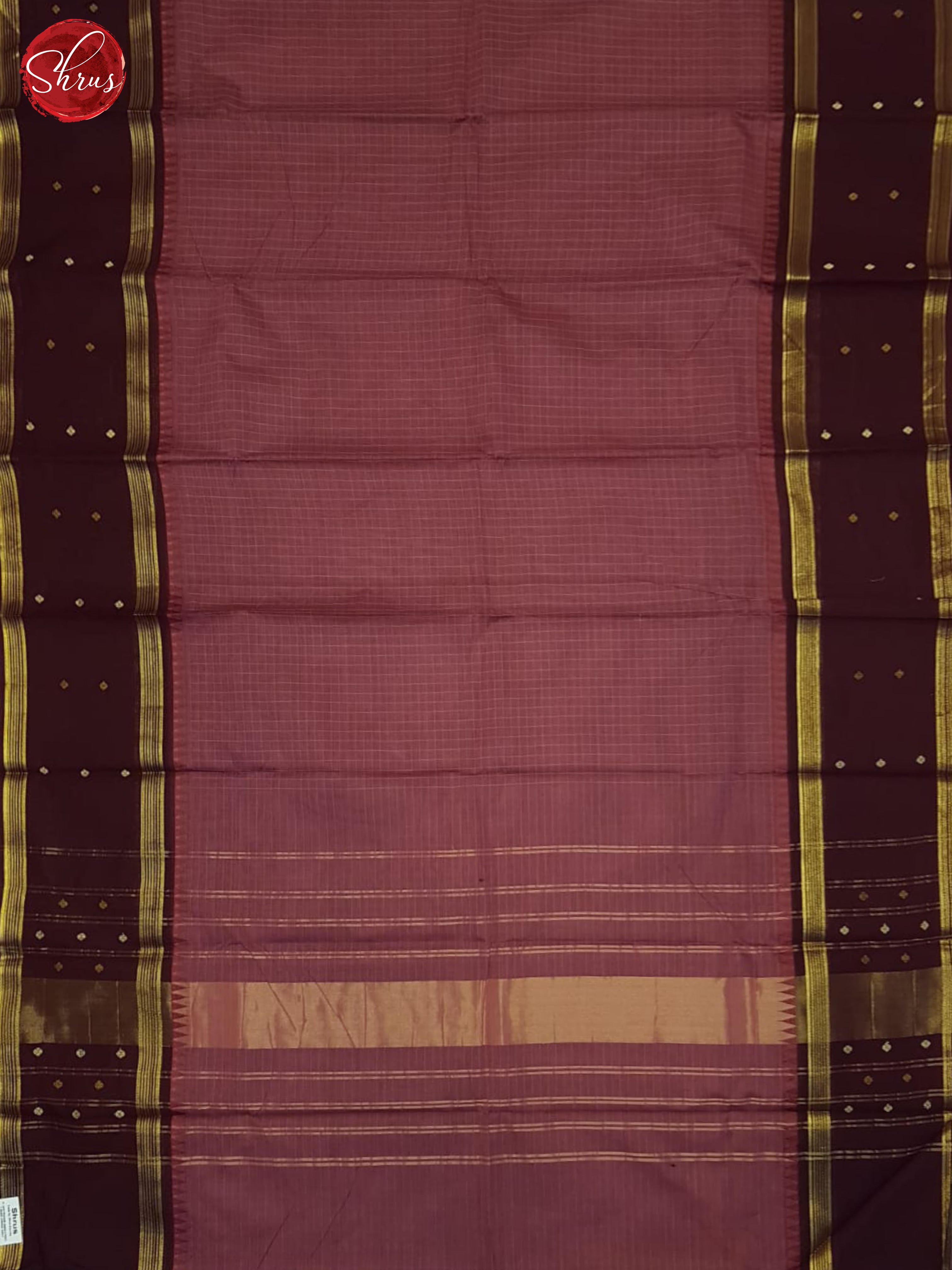 PInk & Brown - Chettinad Cotton Saree - Shop on ShrusEternity.com