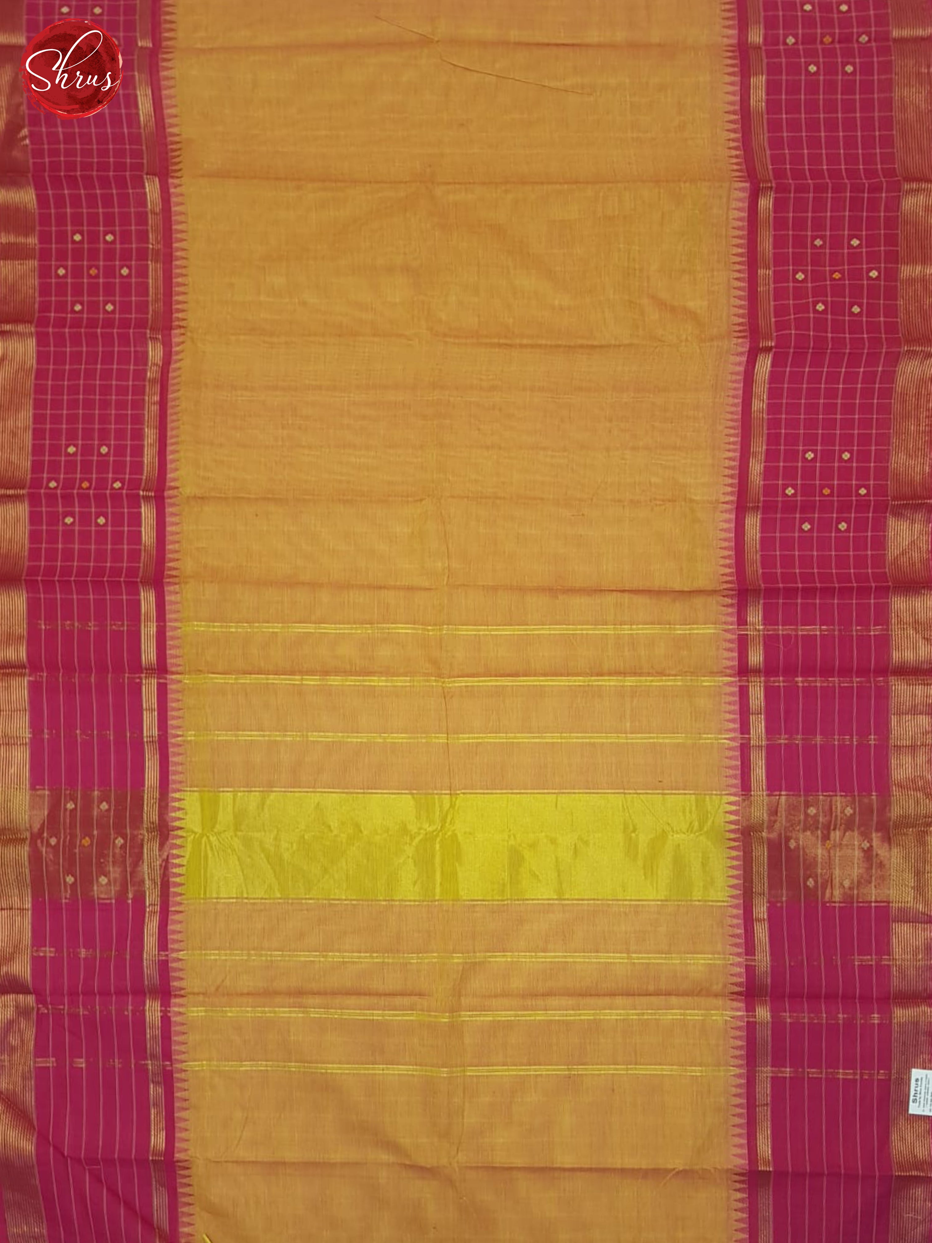 Orange & Pink- Chettinad Cotton Saree&nbsp; - Shop on ShrusEternity.com