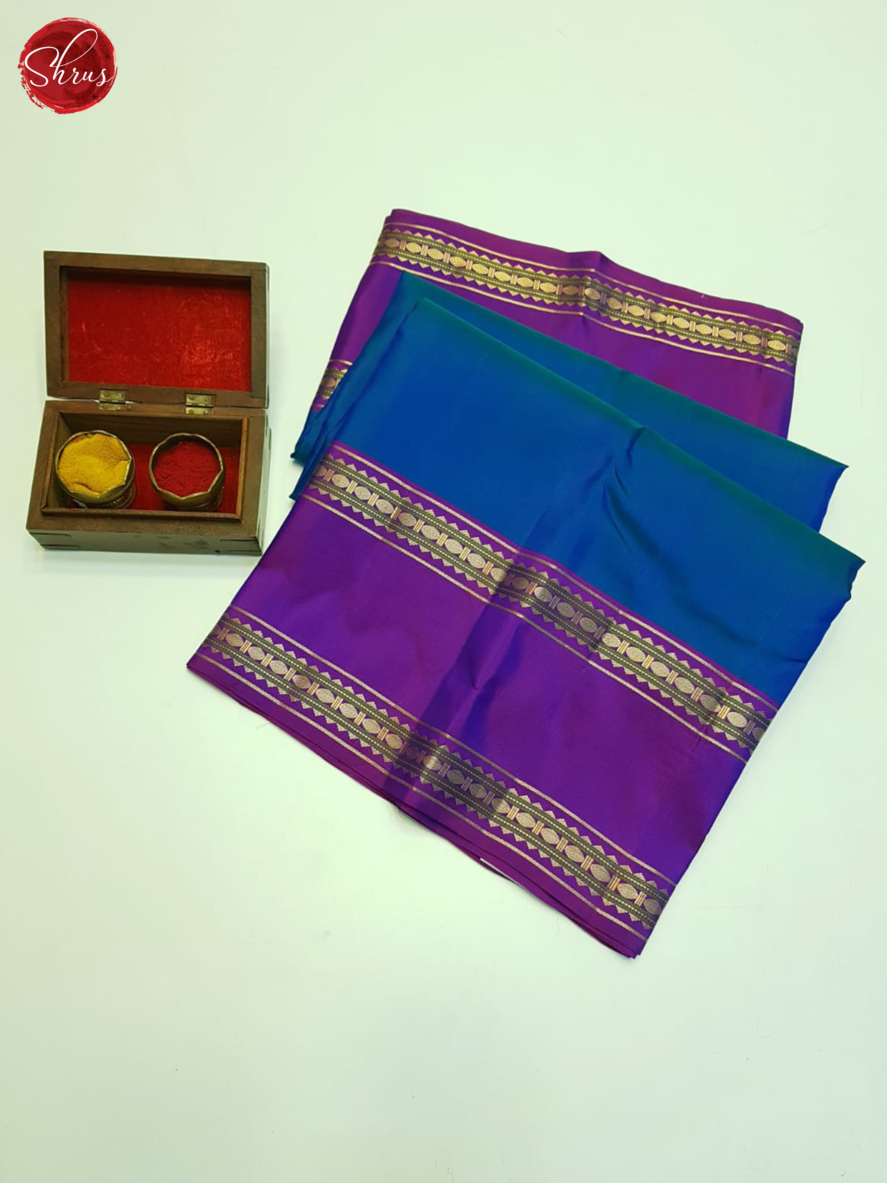 Blue & Purple - Kanchipuram silk Saree