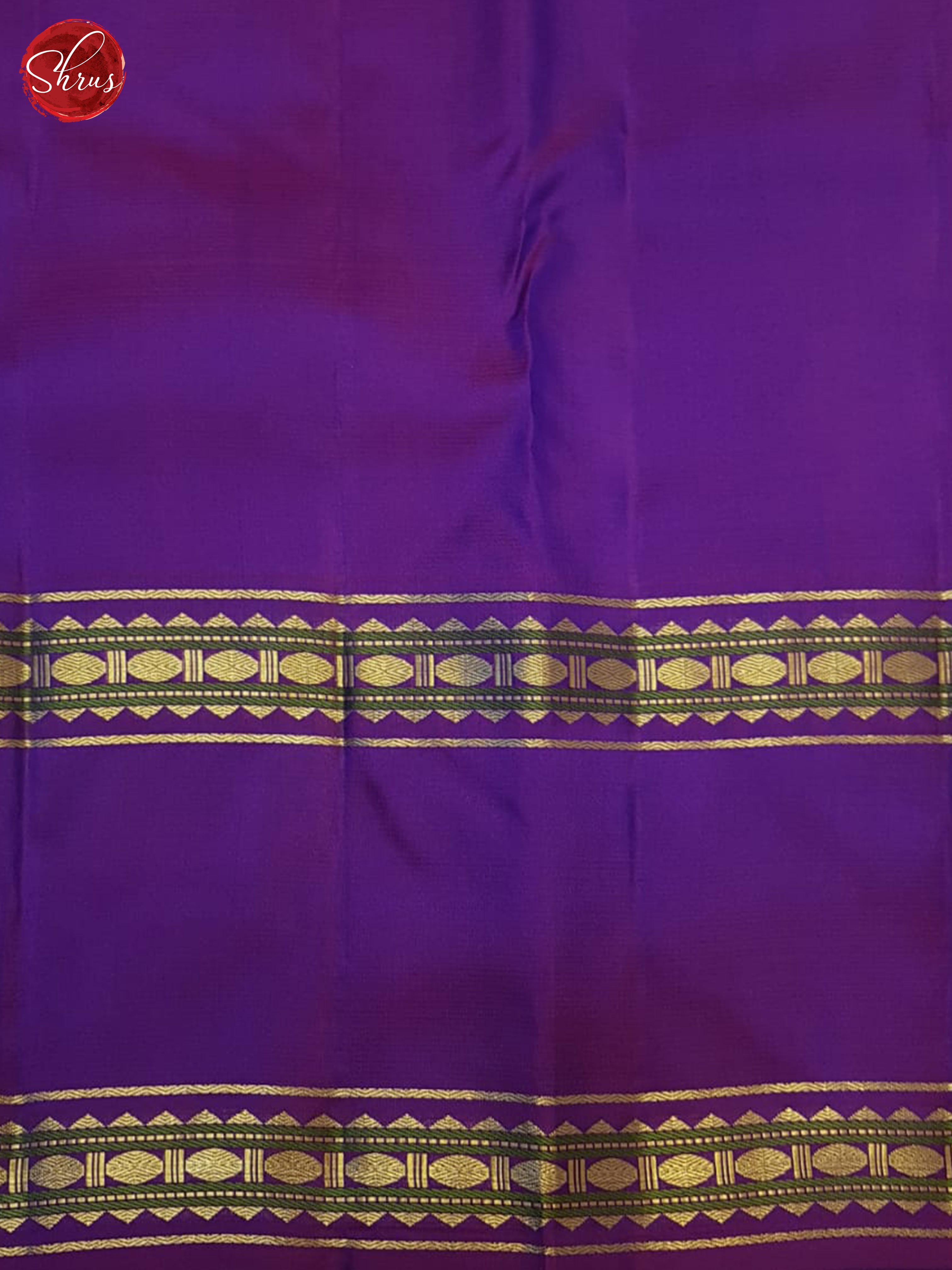 Blue & Purple - Kanchipuram silk Saree - Shop on ShrusEternity.com