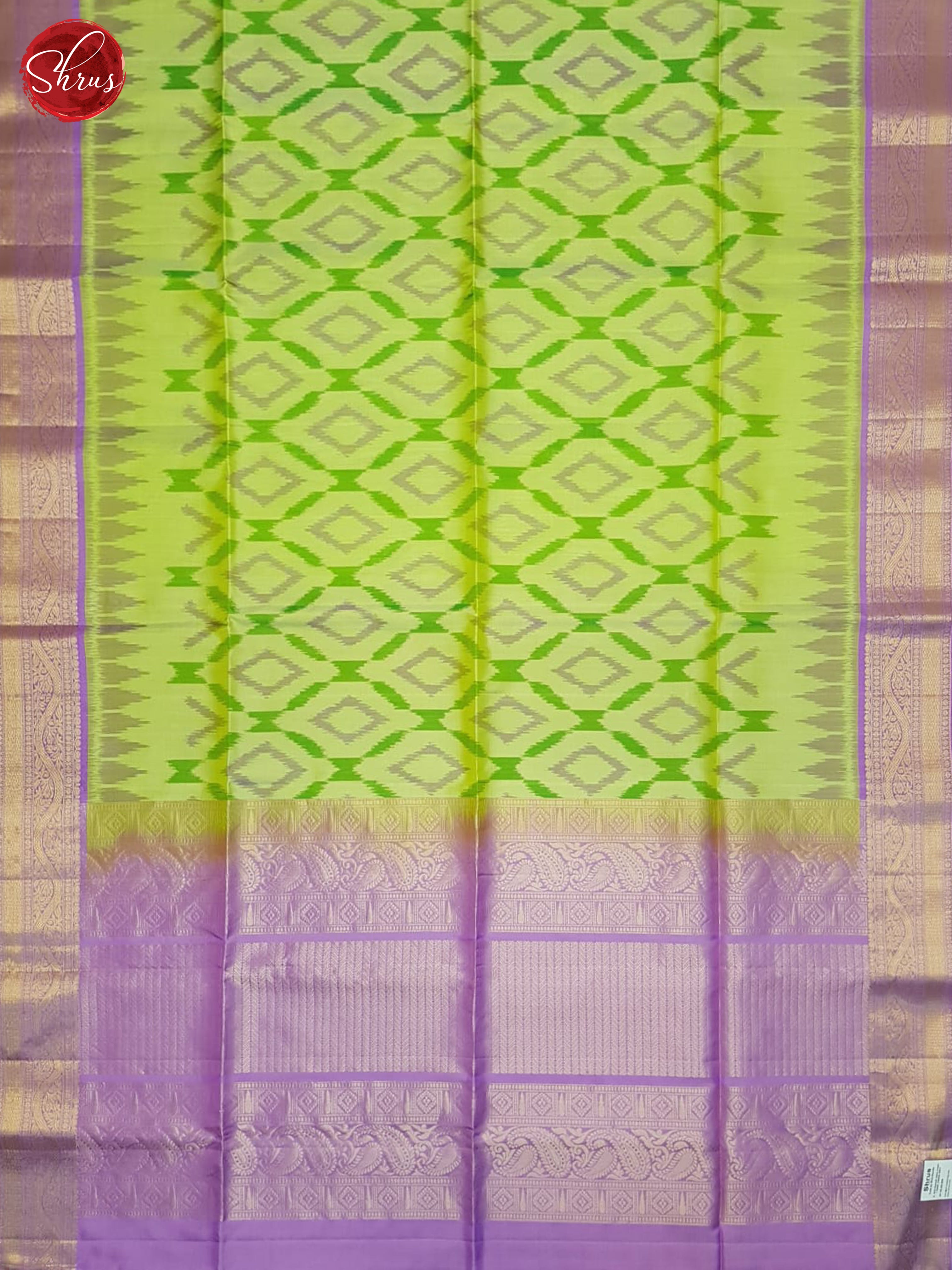 Green & Lavender - Soft Silk Saree
