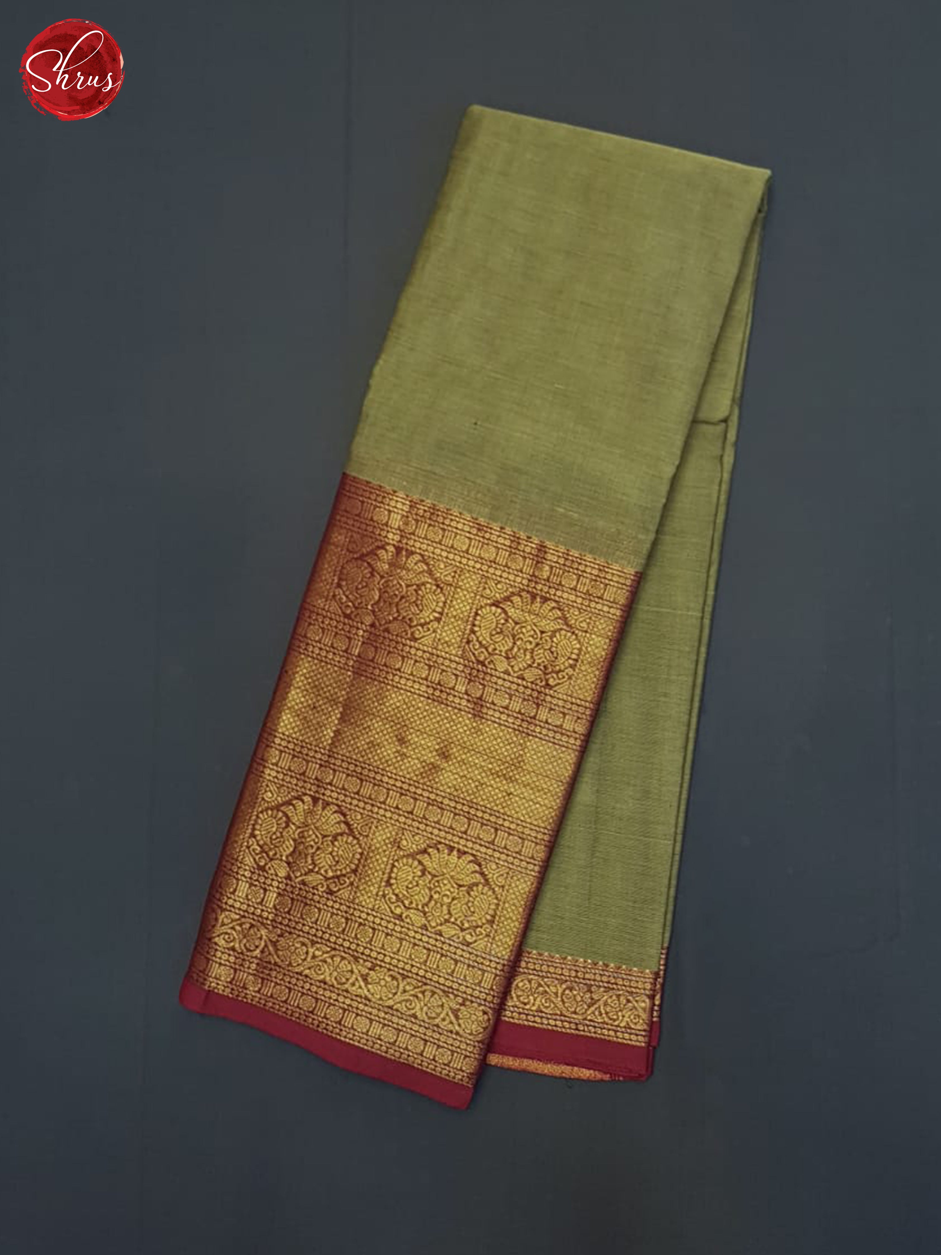 Grey & Maroon - Chettinad Cotton Saree - Shop on ShrusEternity.com