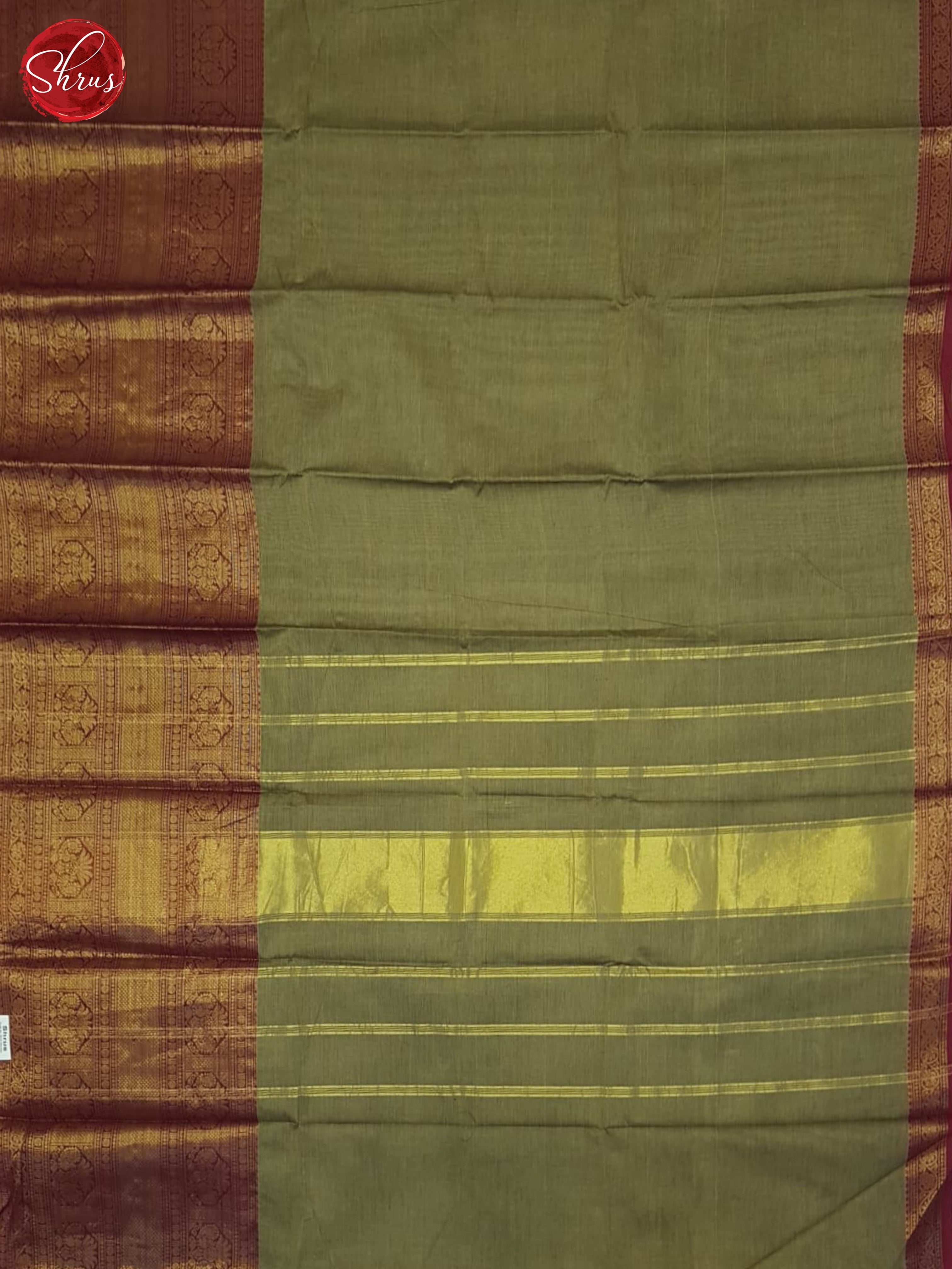 Grey & Maroon - Chettinad Cotton Saree - Shop on ShrusEternity.com