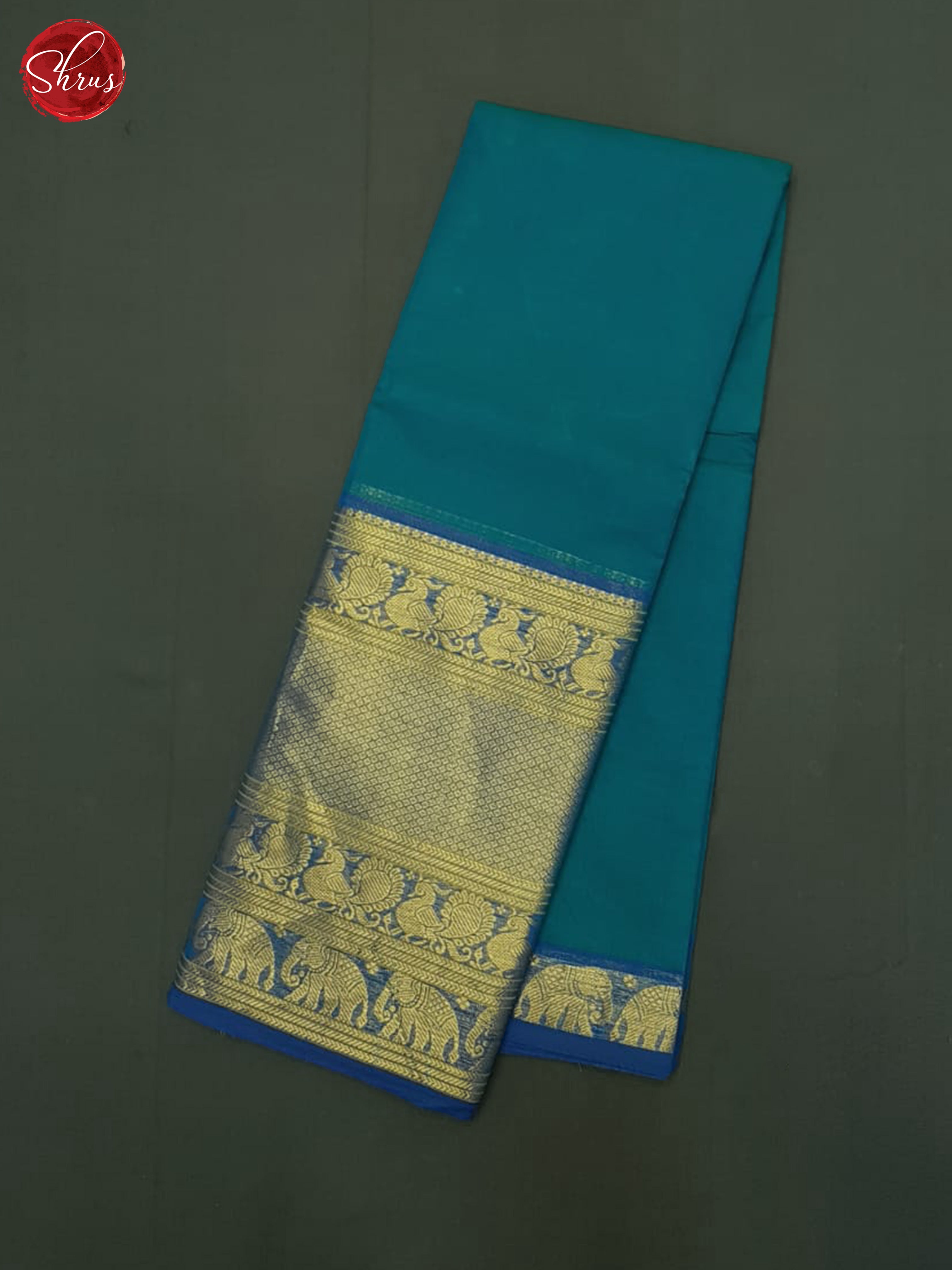 Blue(Single Tone)- Chettinad Cotton Saree - Shop on ShrusEternity.com