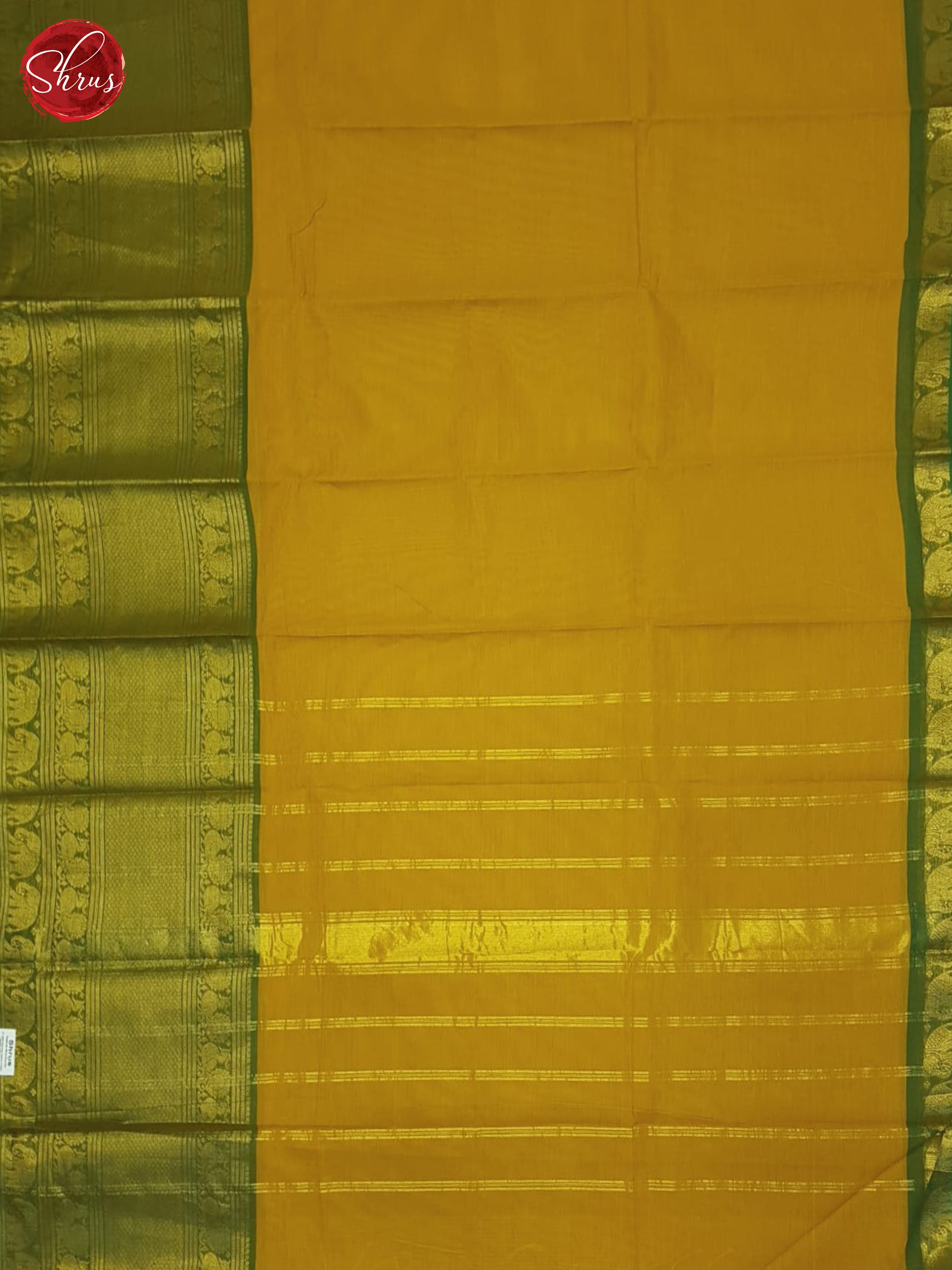 Mustard & Green- Chettinad Cotton Saree - Shop on ShrusEternity.com