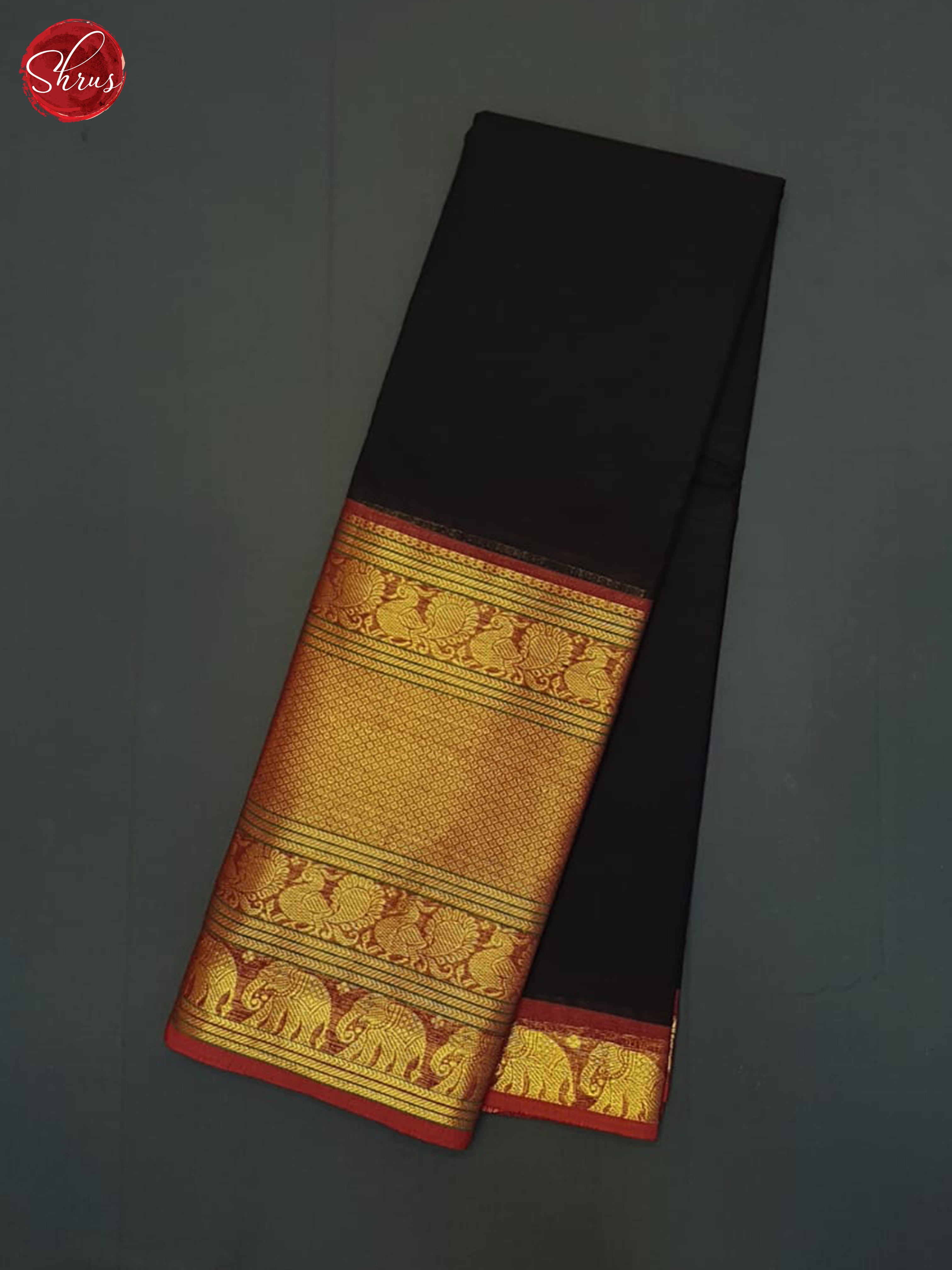 Black & MAroon - Chettinad Cotton Saree - Shop on ShrusEternity.com