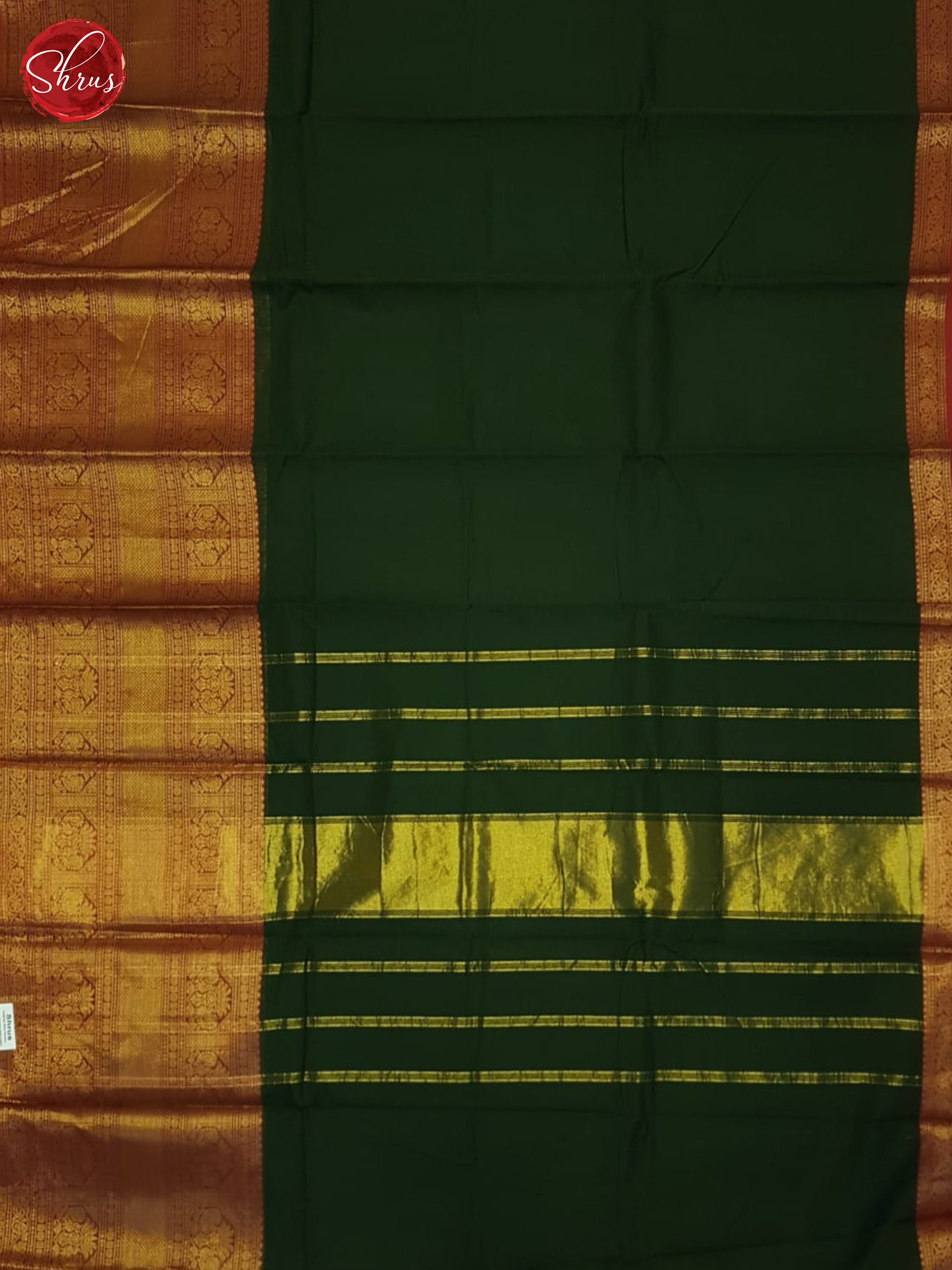 Green & Red - Chettinad Cotton Saree - Shop on ShrusEternity.com