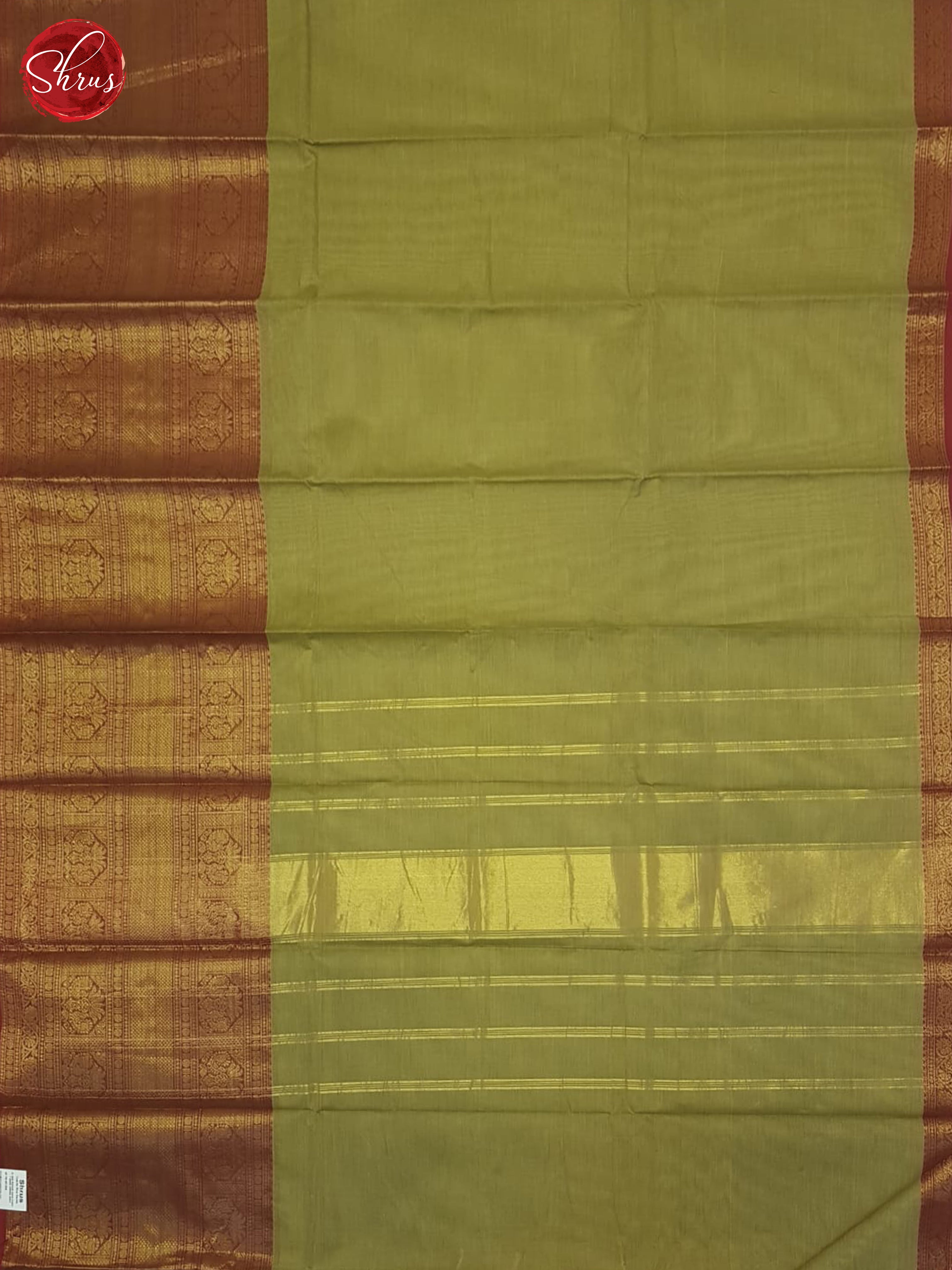 Elachi Green & Red - Chettinad Cotton Saree - Shop on ShrusEternity.com