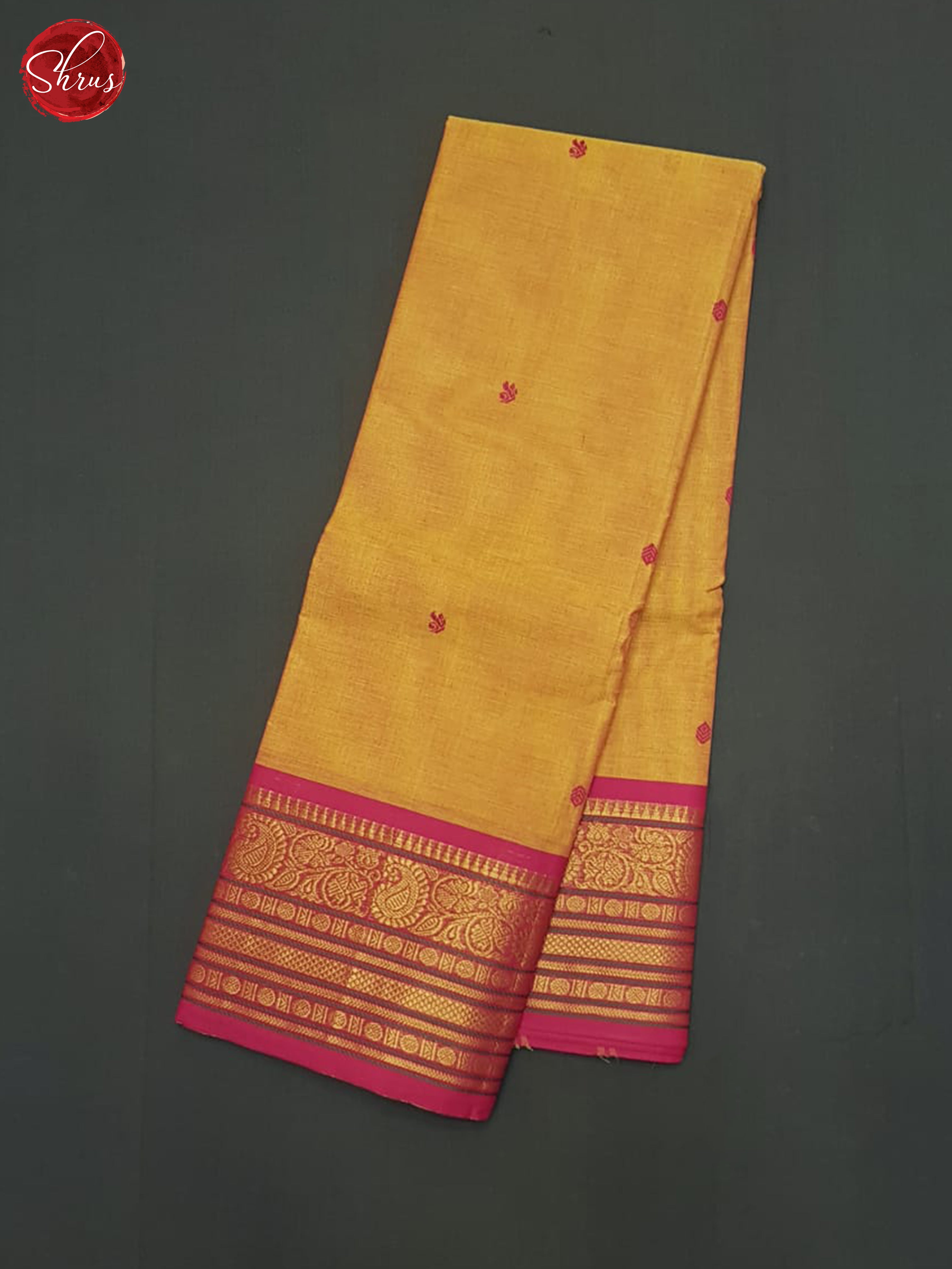 Orange & Pink - Chettinad Cotton Saree - Shop on ShrusEternity.com