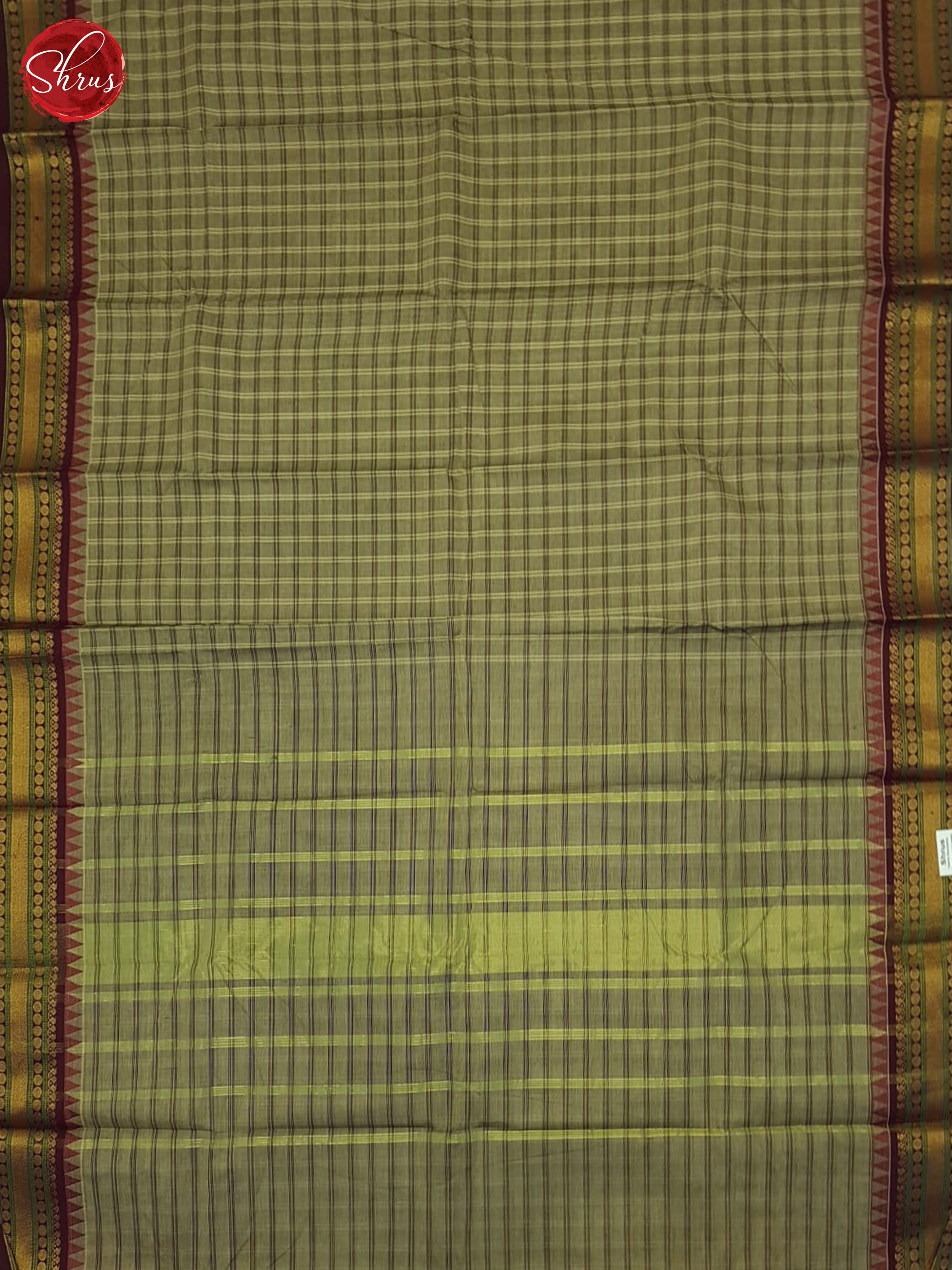 Green & Brown- Chettinad Cotton Saree - Shop on ShrusEternity.com