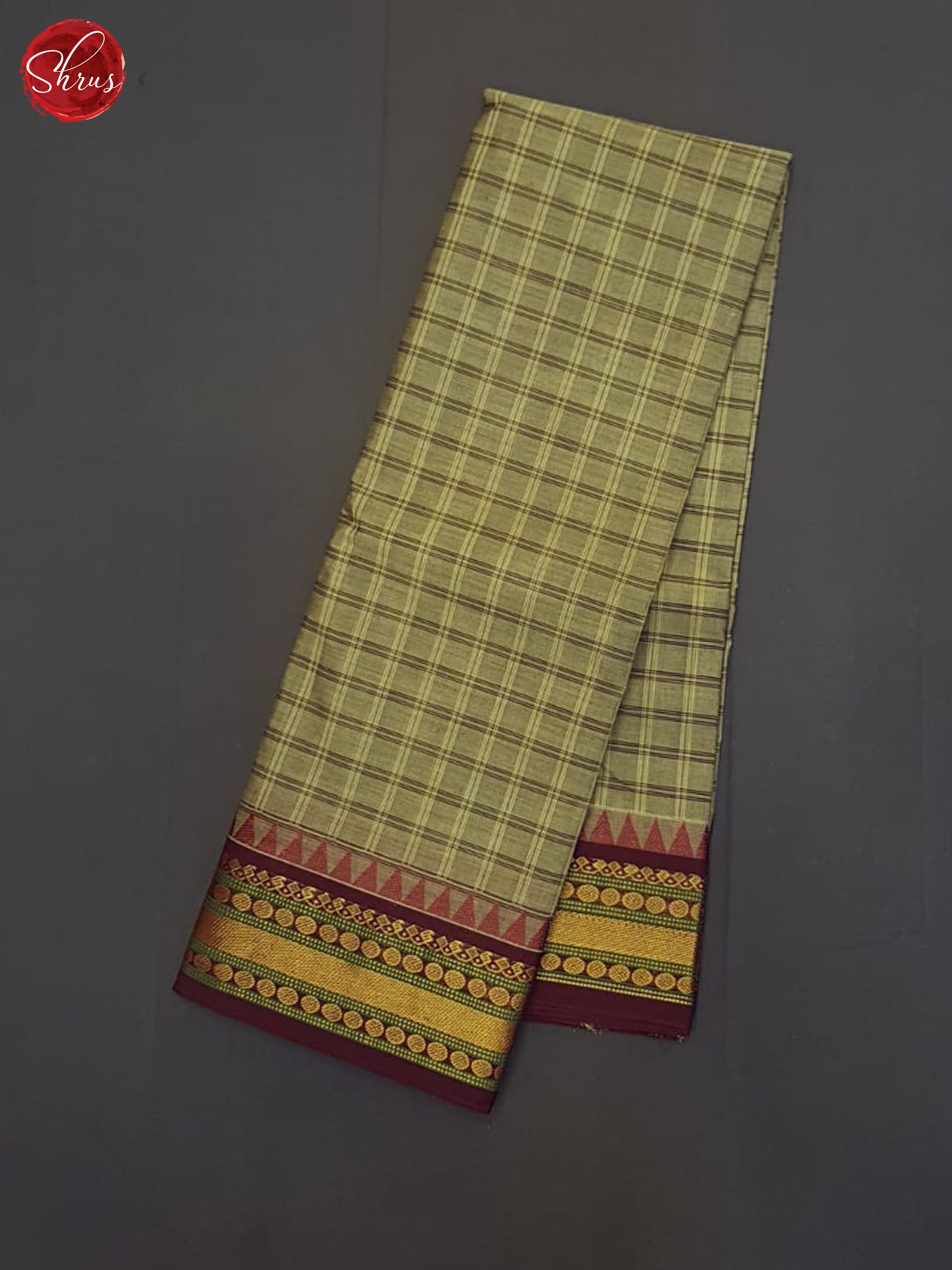 Green & Brown- Chettinad Cotton Saree - Shop on ShrusEternity.com