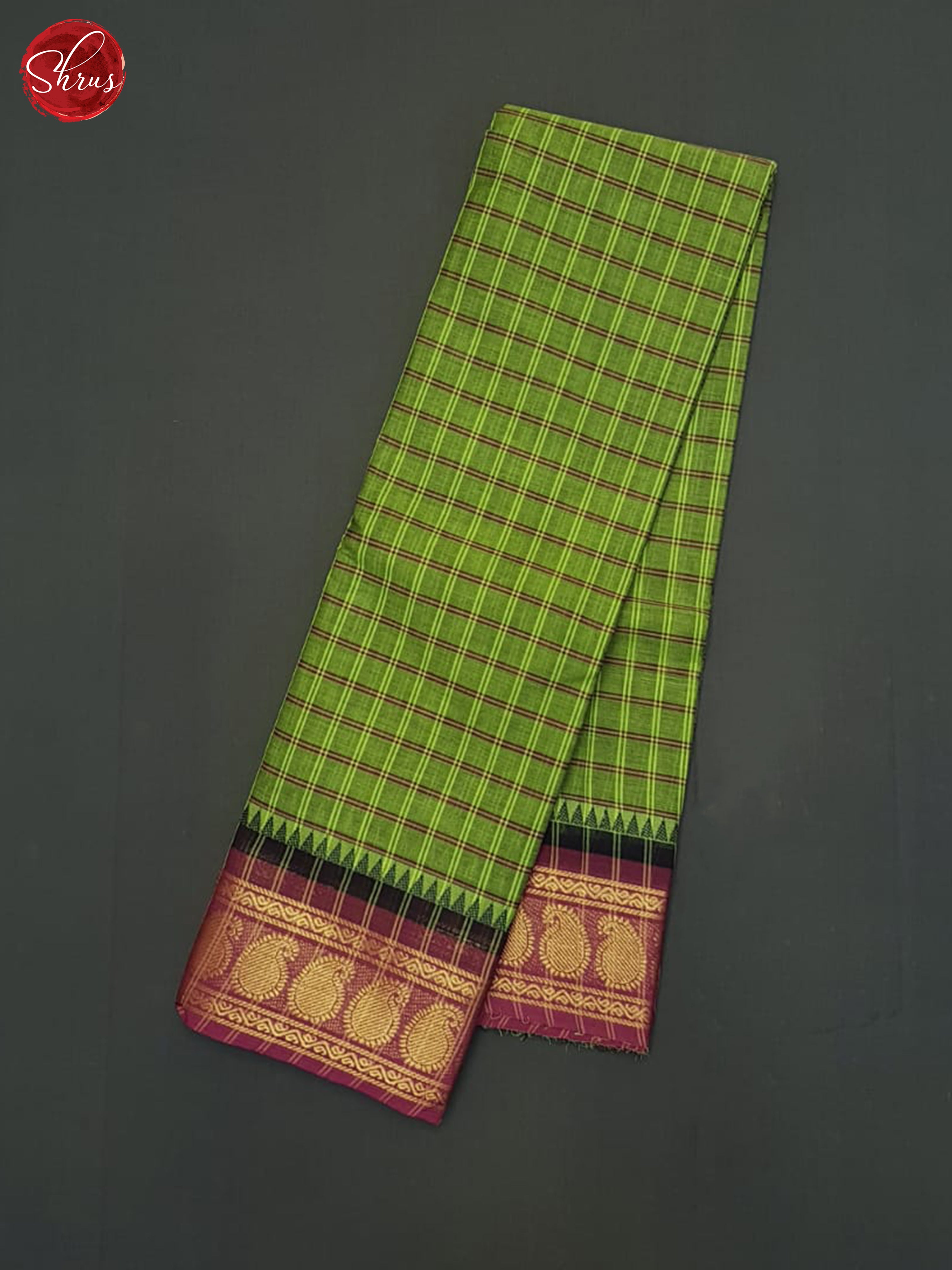 Green & Pink- Chettinad Cotton Saree - Shop on ShrusEternity.com