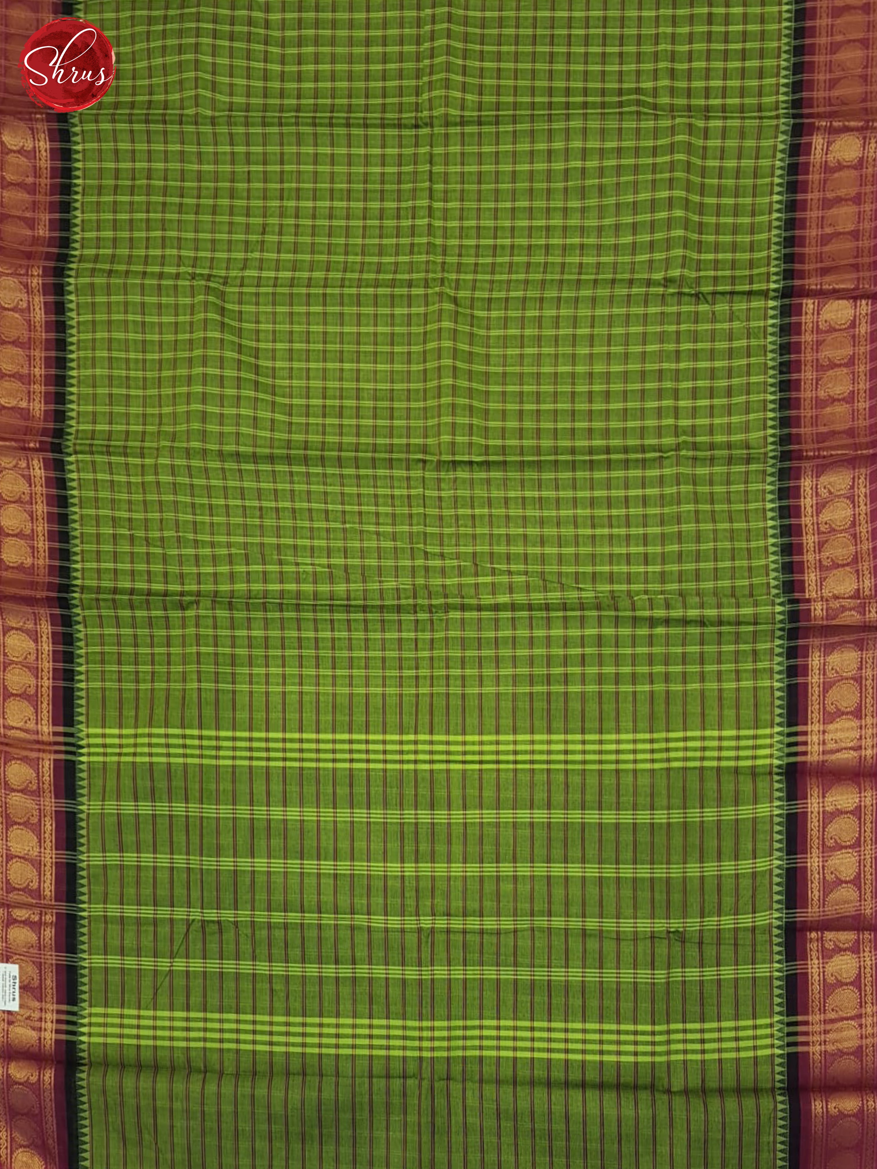 Green & Pink- Chettinad Cotton Saree - Shop on ShrusEternity.com