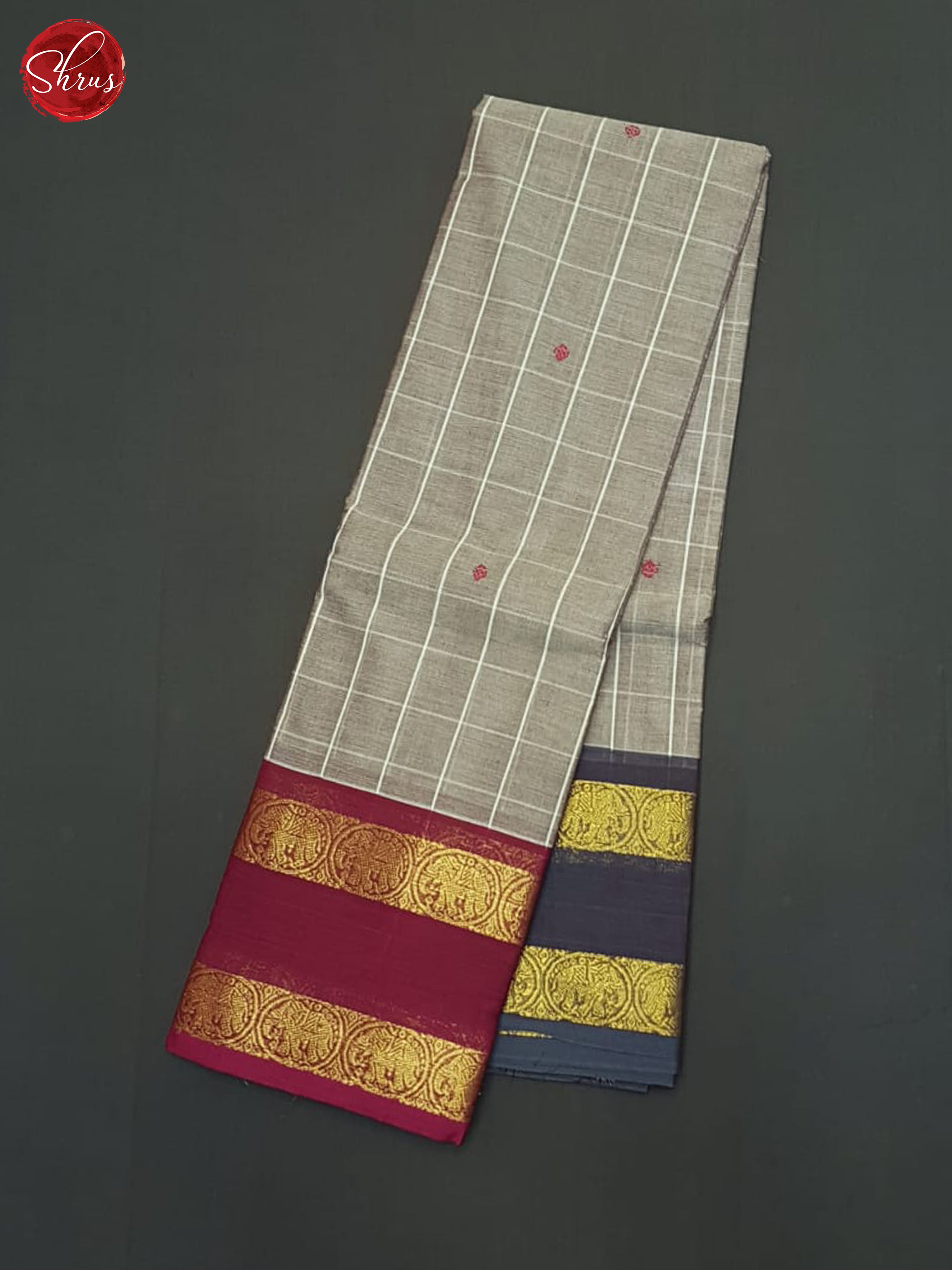 Dusty Onion  & Wine - Chettinad Cotton Saree - Shop on ShrusEternity.com