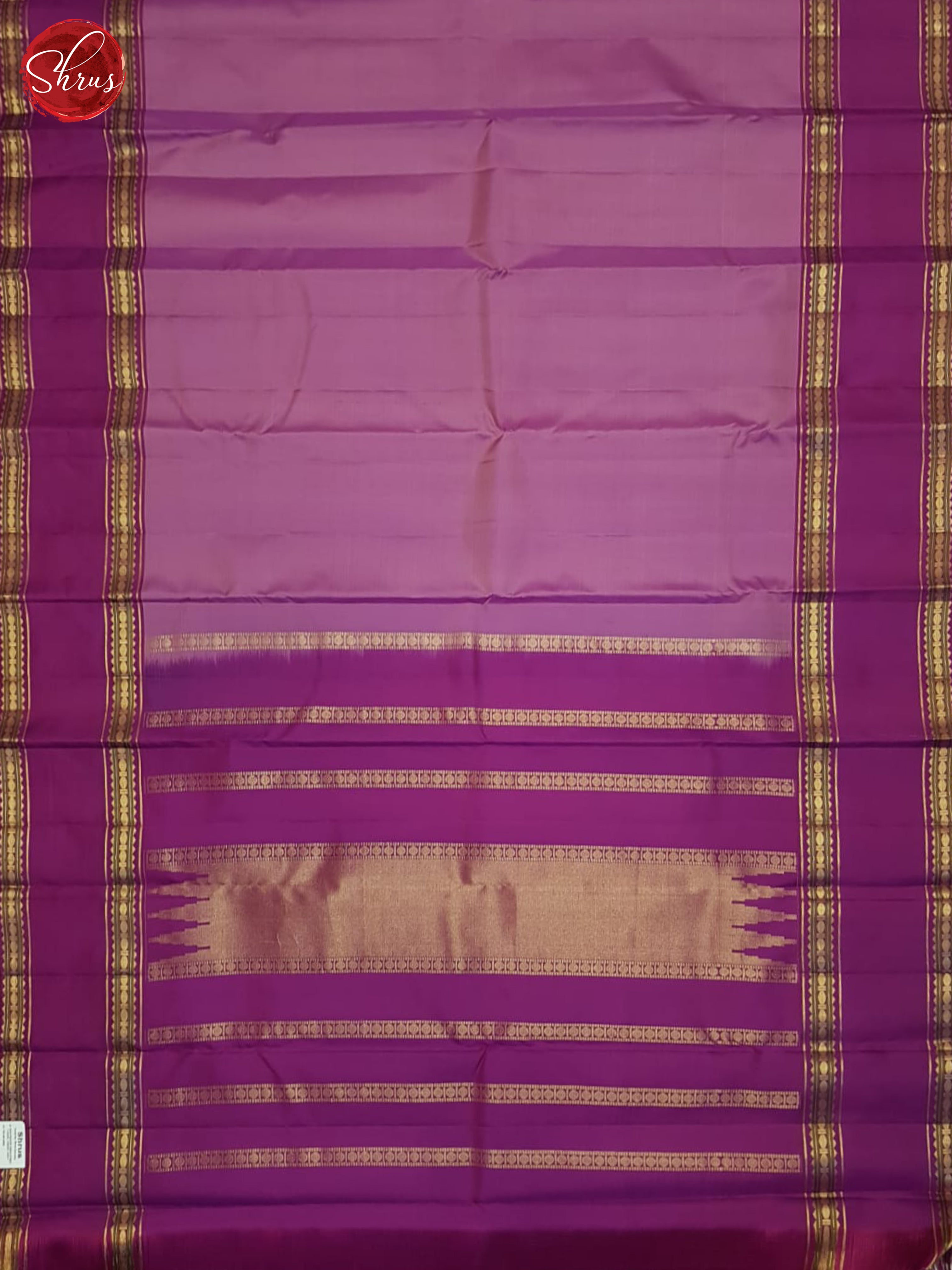 Lavender & Purple - Kanchipuram silk Saree - Shop on ShrusEternity.com