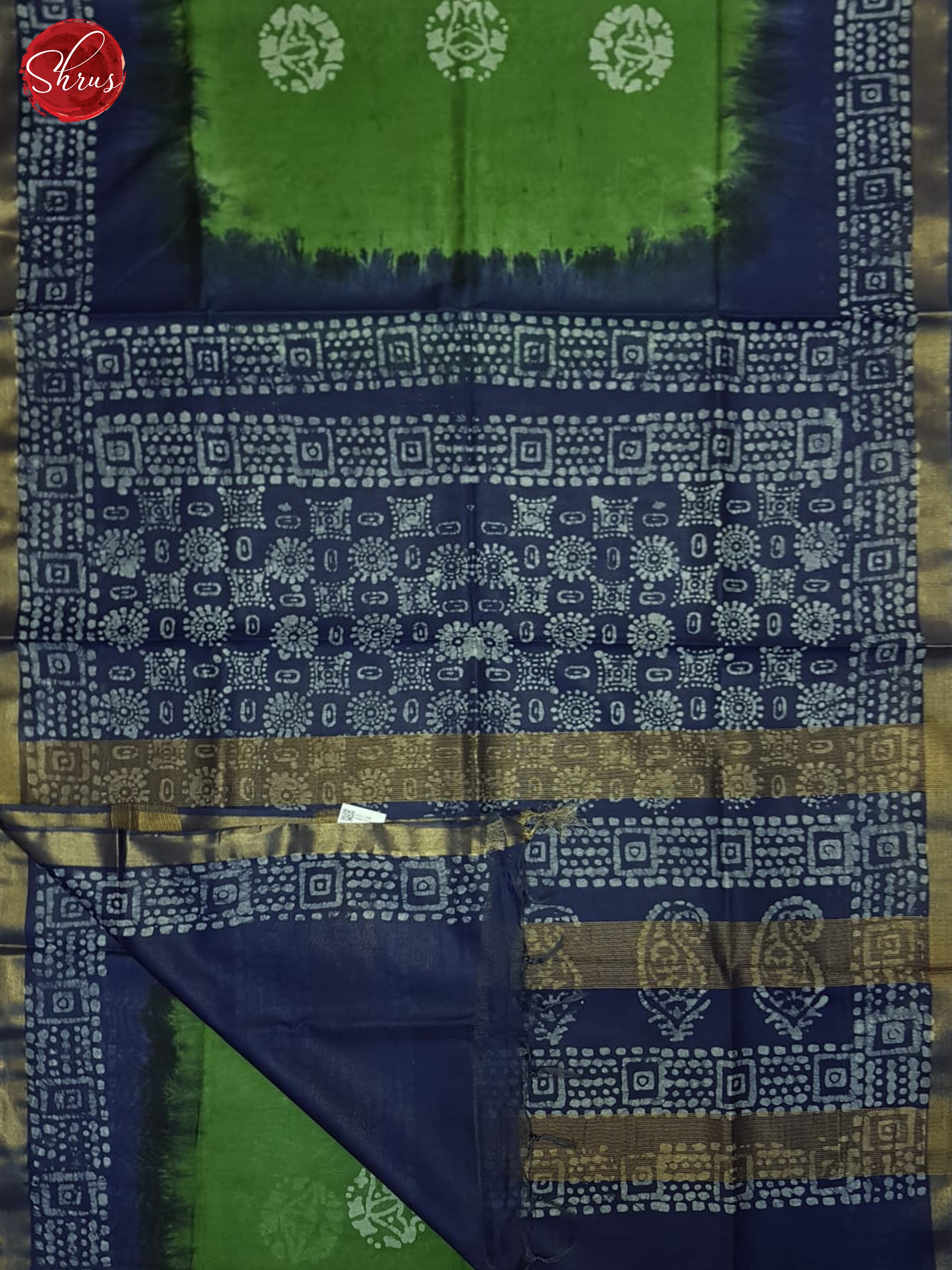 Green & Blue - Bhatik Saree - Shop on ShrusEternity.com