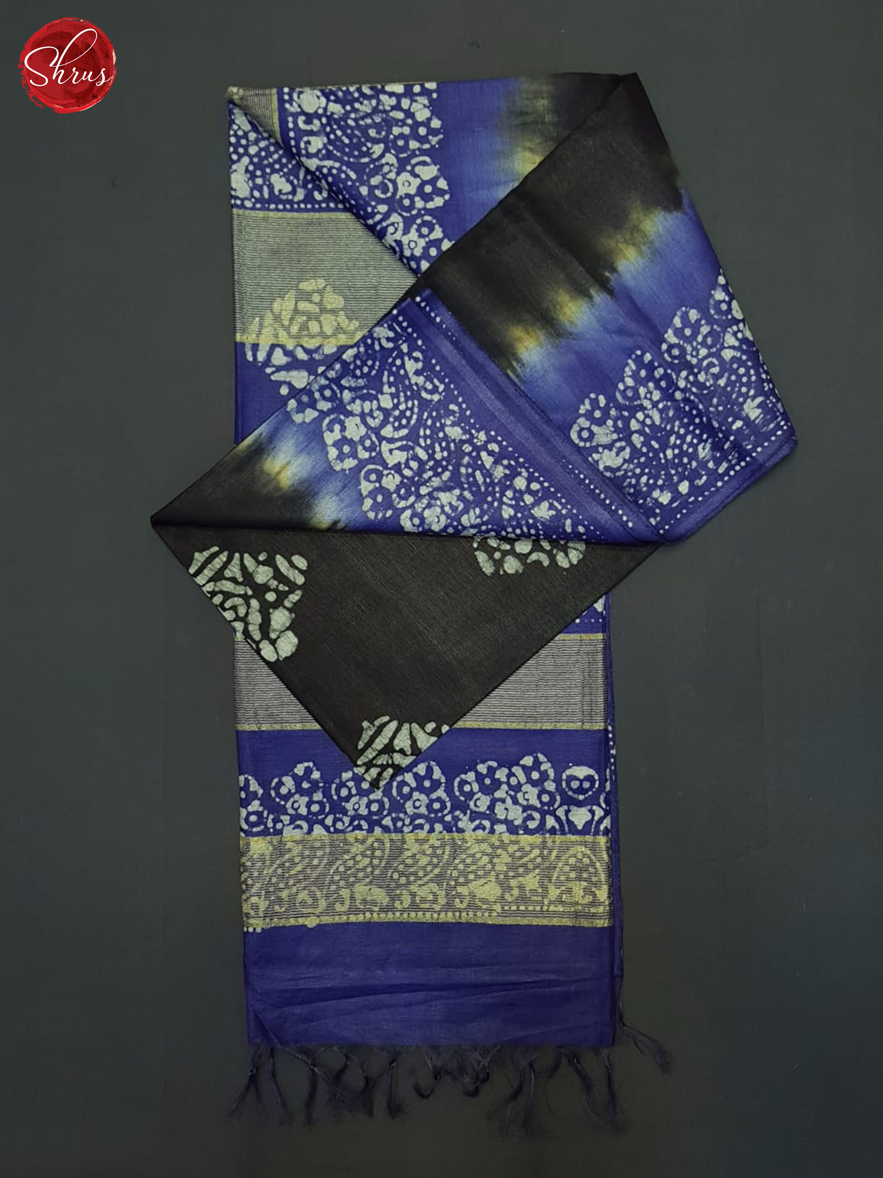 Black & Purple - Bhatik Saree - Shop on ShrusEternity.com