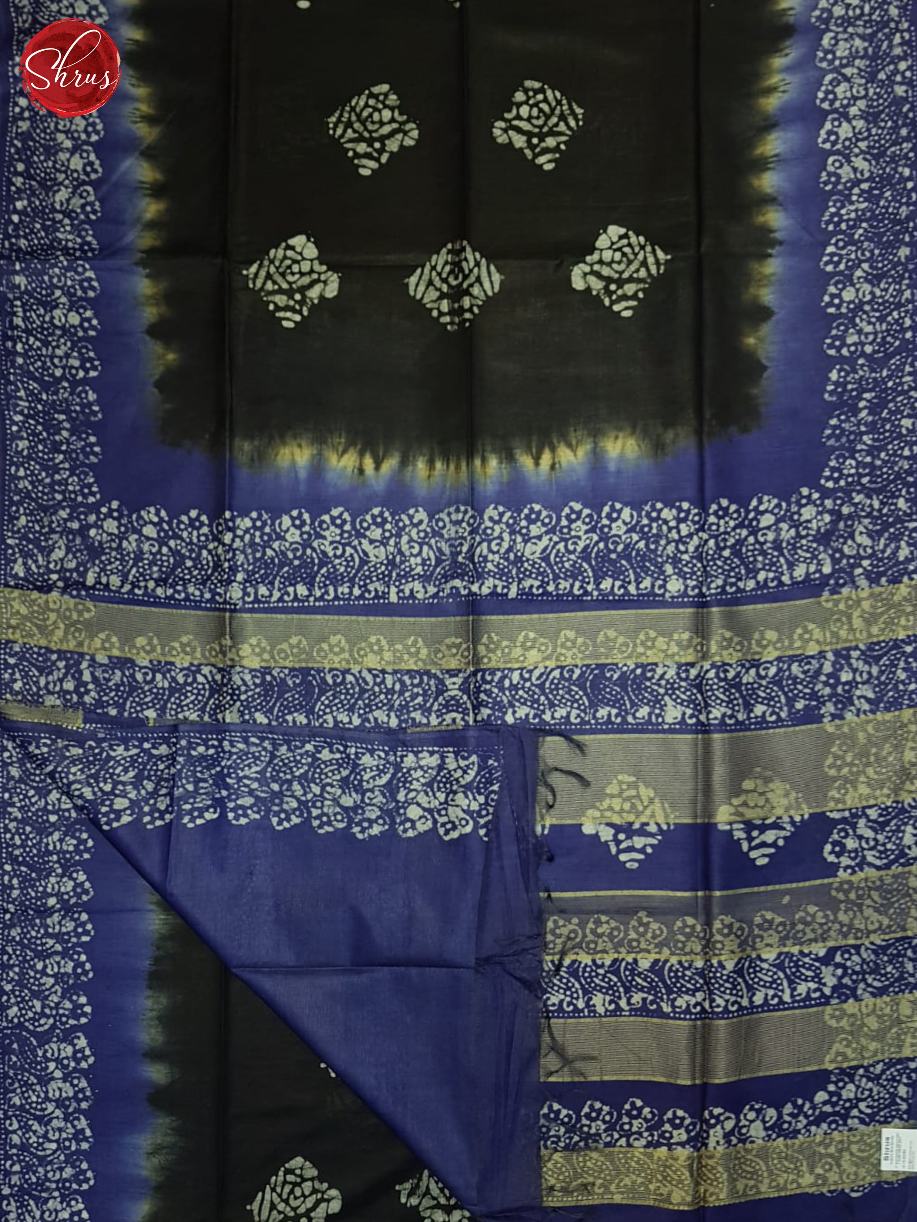 Black & Purple - Bhatik Saree - Shop on ShrusEternity.com